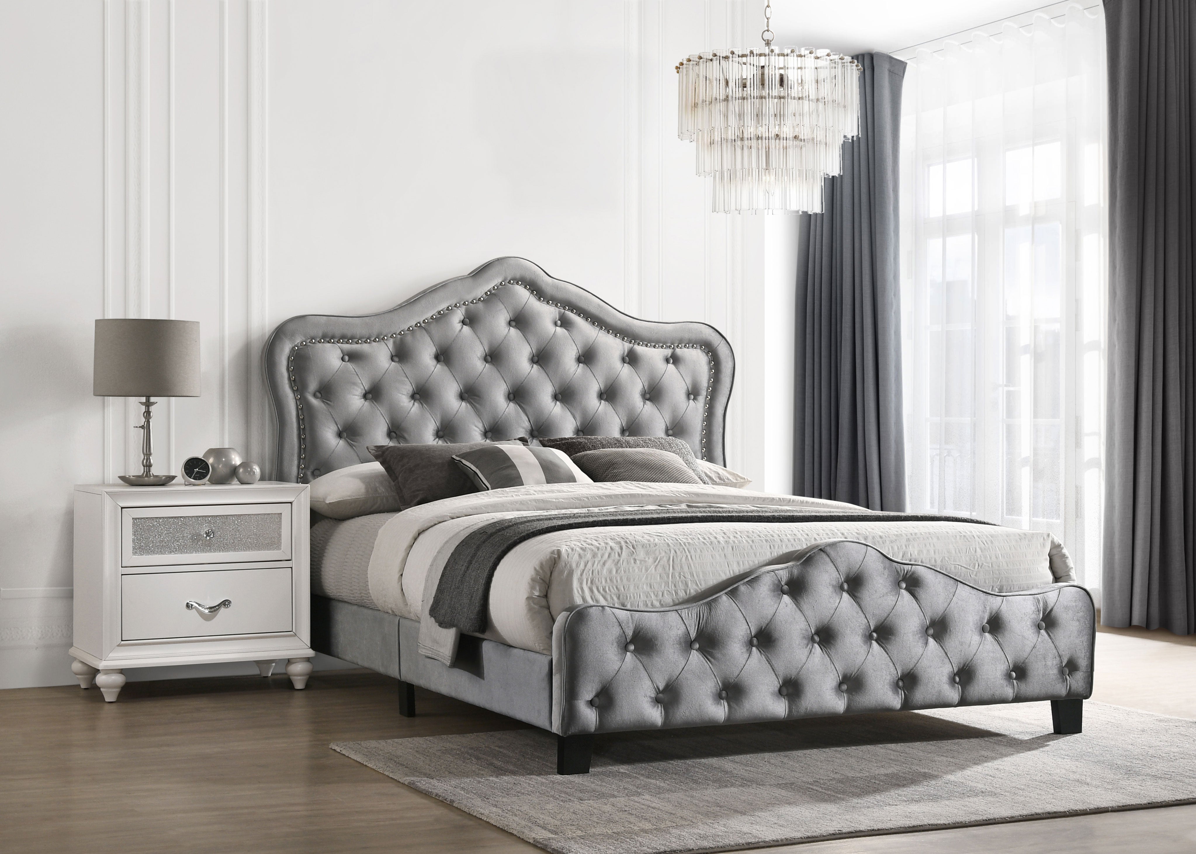 Bella Upholstered Panel Bed