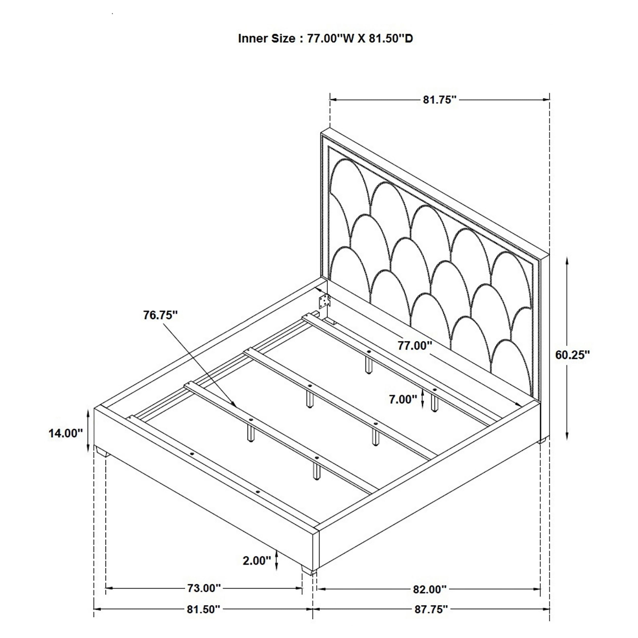Bowfield Upholstered Panel Bed