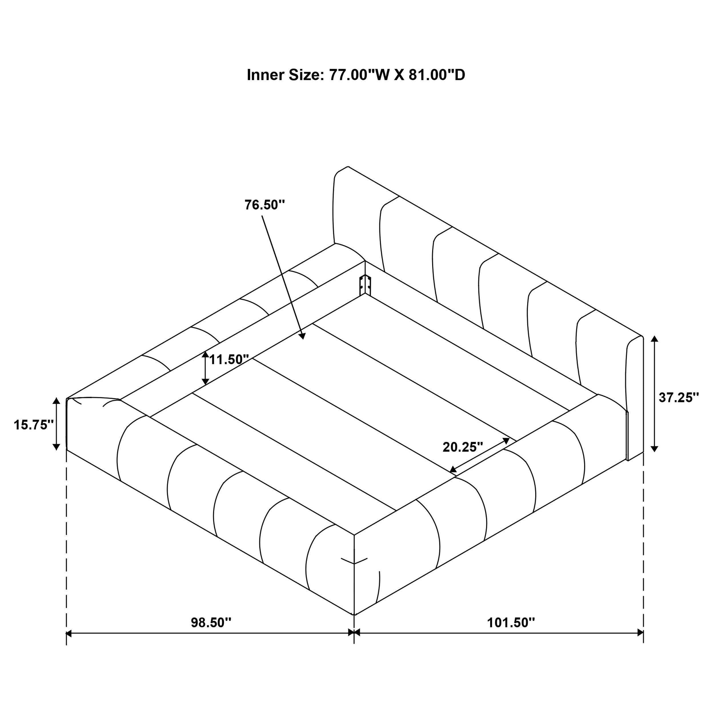Wilshire Upholstered Panel Bed