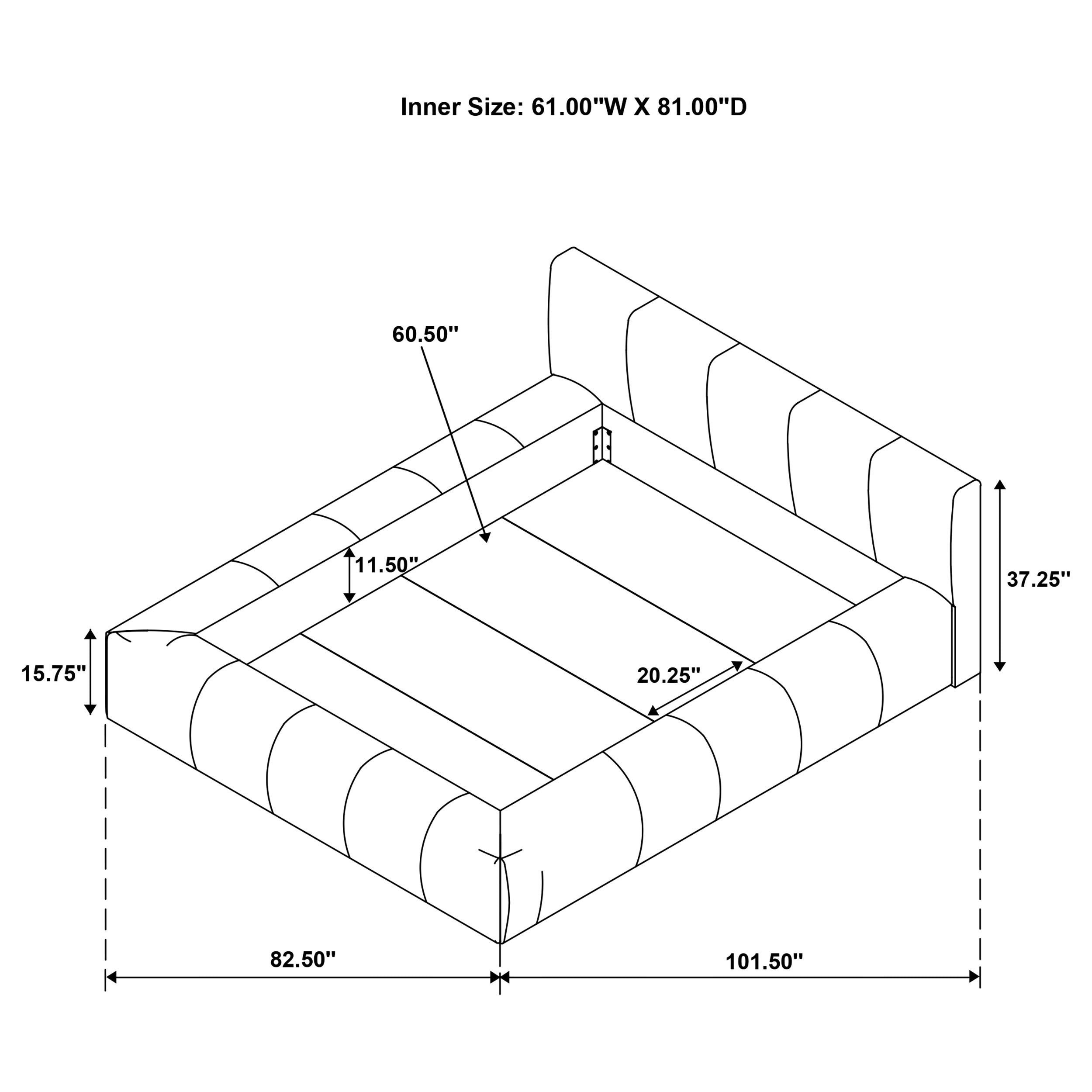 Wilshire Upholstered Panel Bed