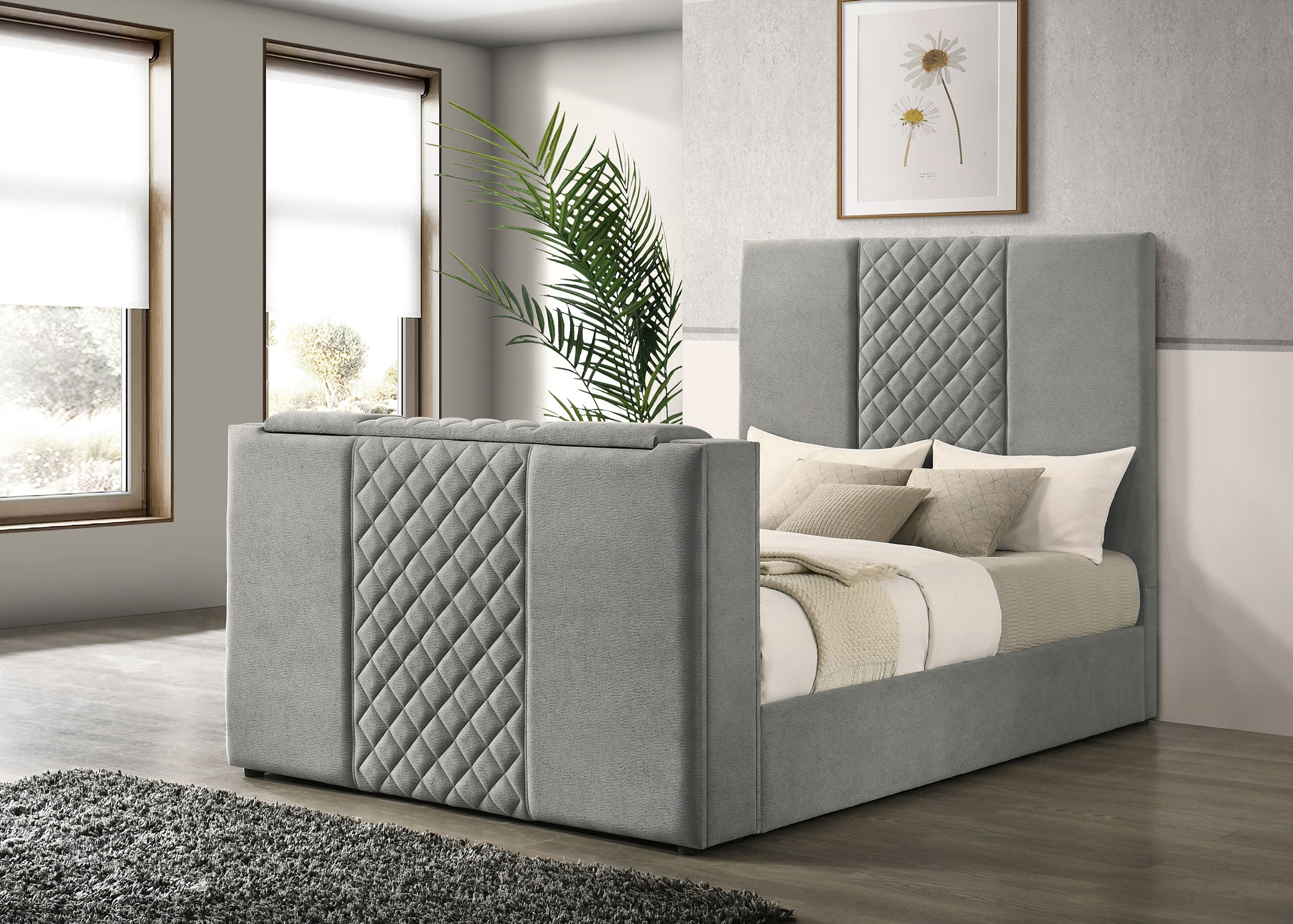 Tara Upholstered TV Bed