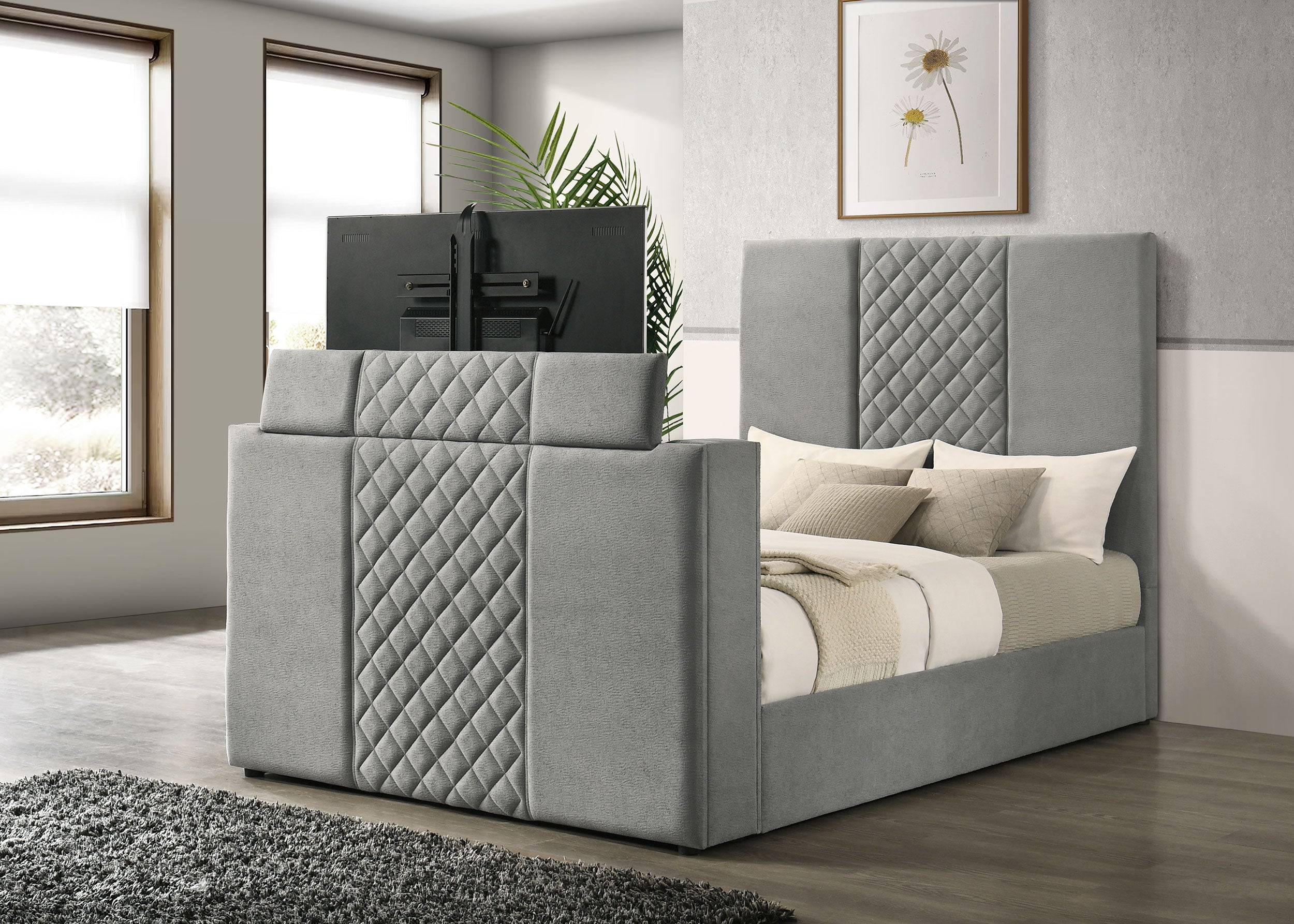 Tara Upholstered TV Bed