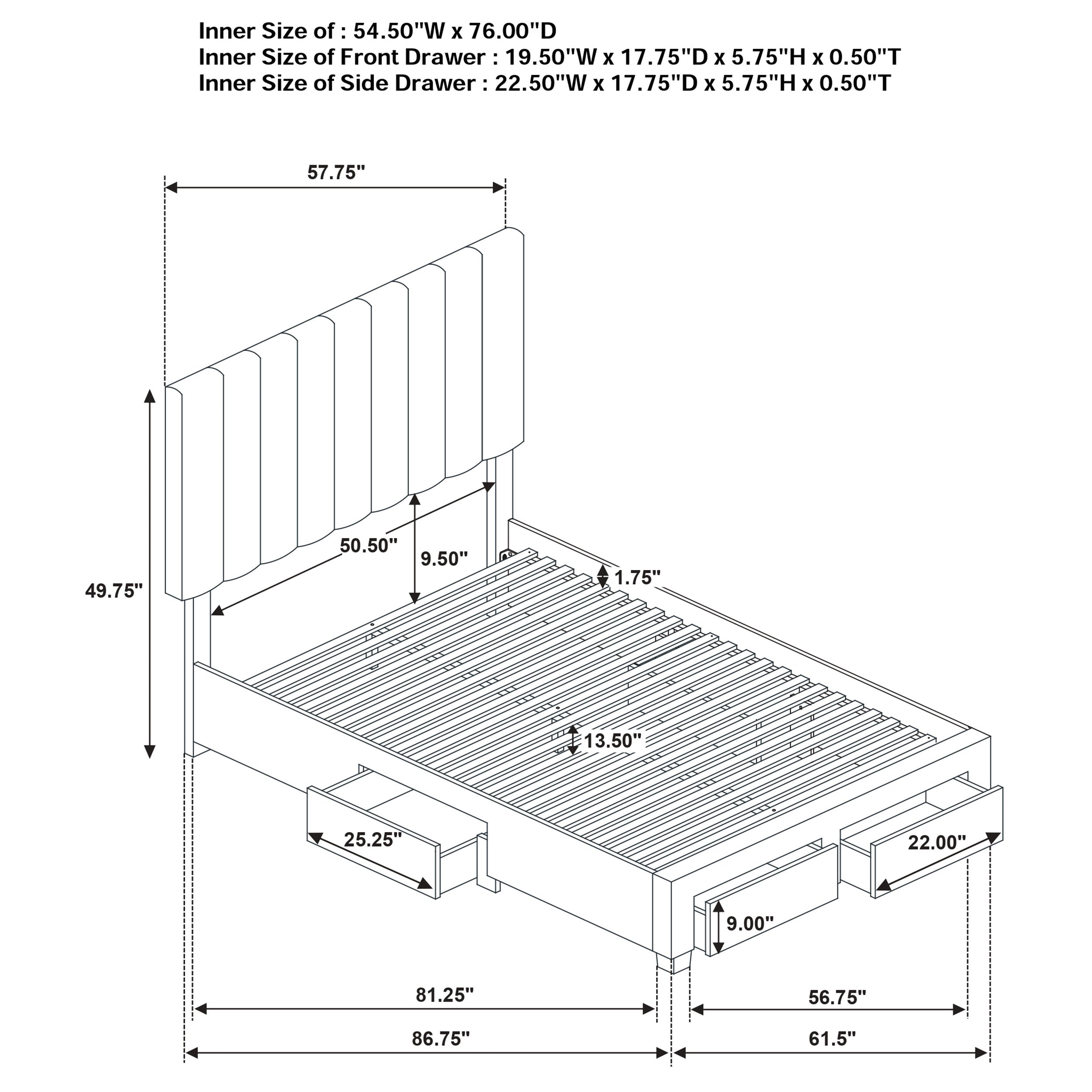 Wheatland Panel Storage Bed
