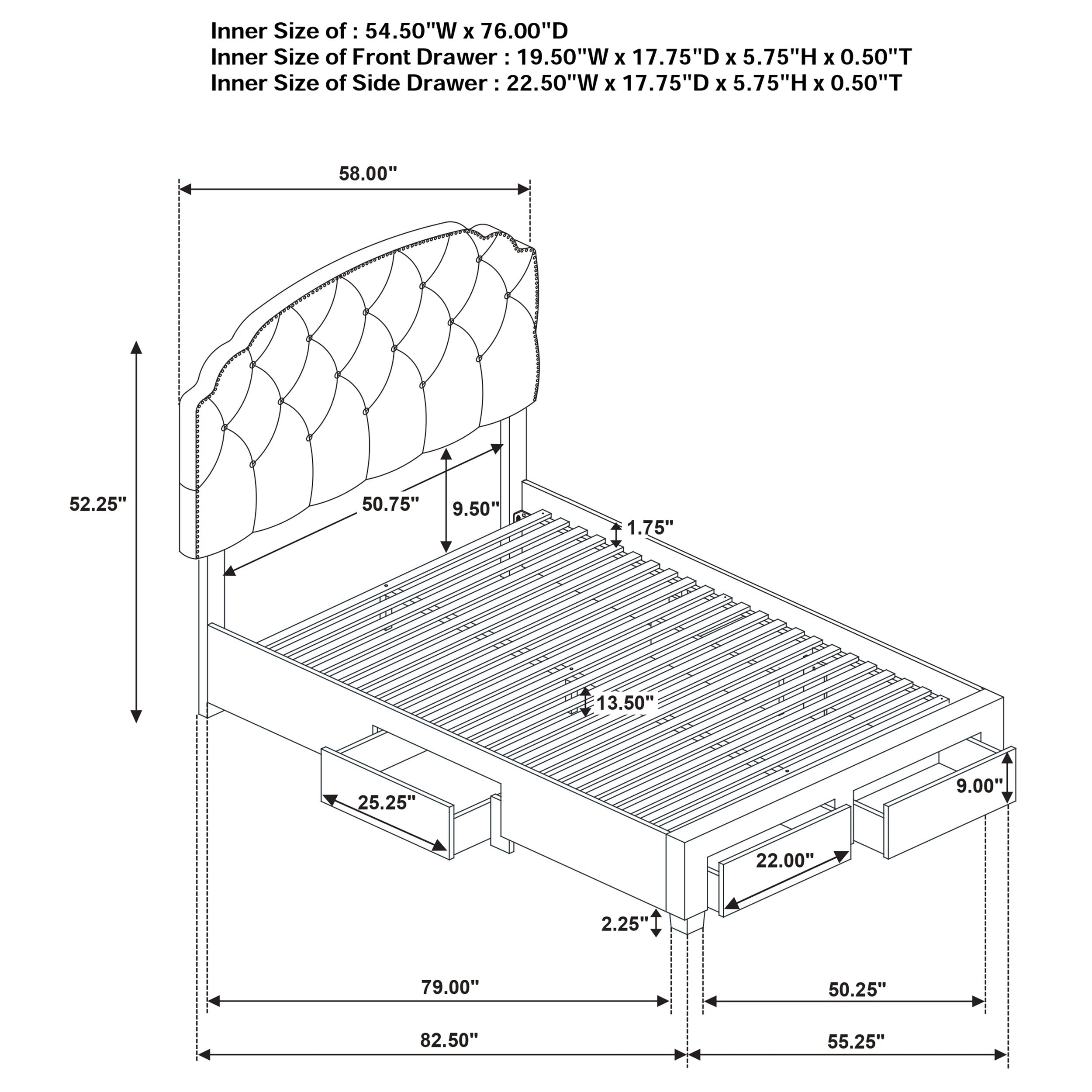 Marianna Panel Storage Bed