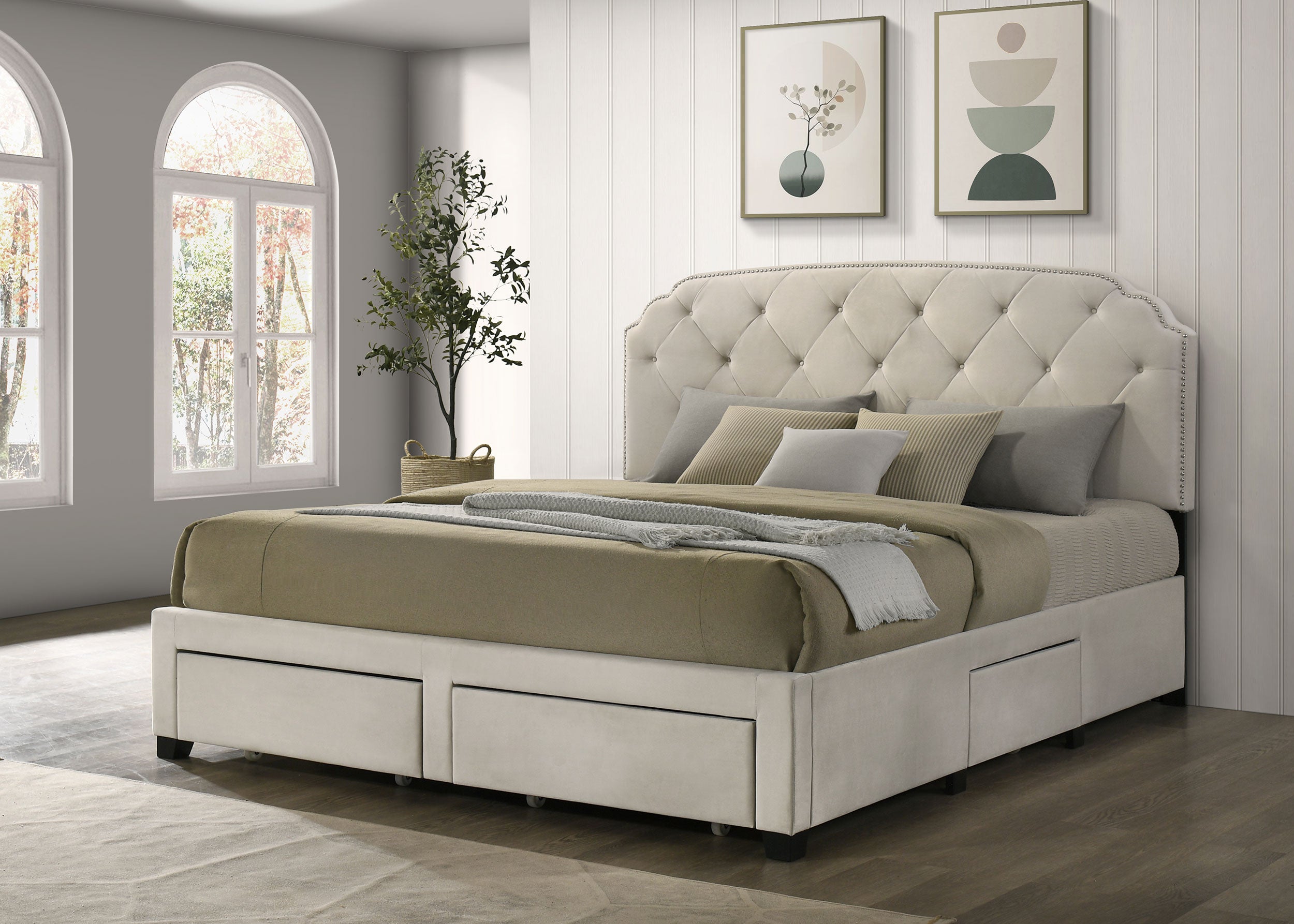 Marianna Panel Storage Bed