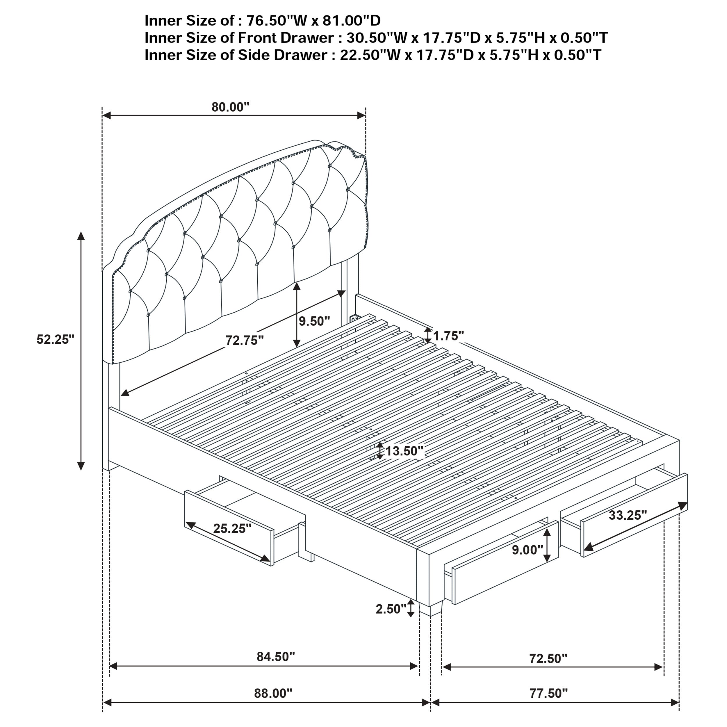 Marianna Panel Storage Bed