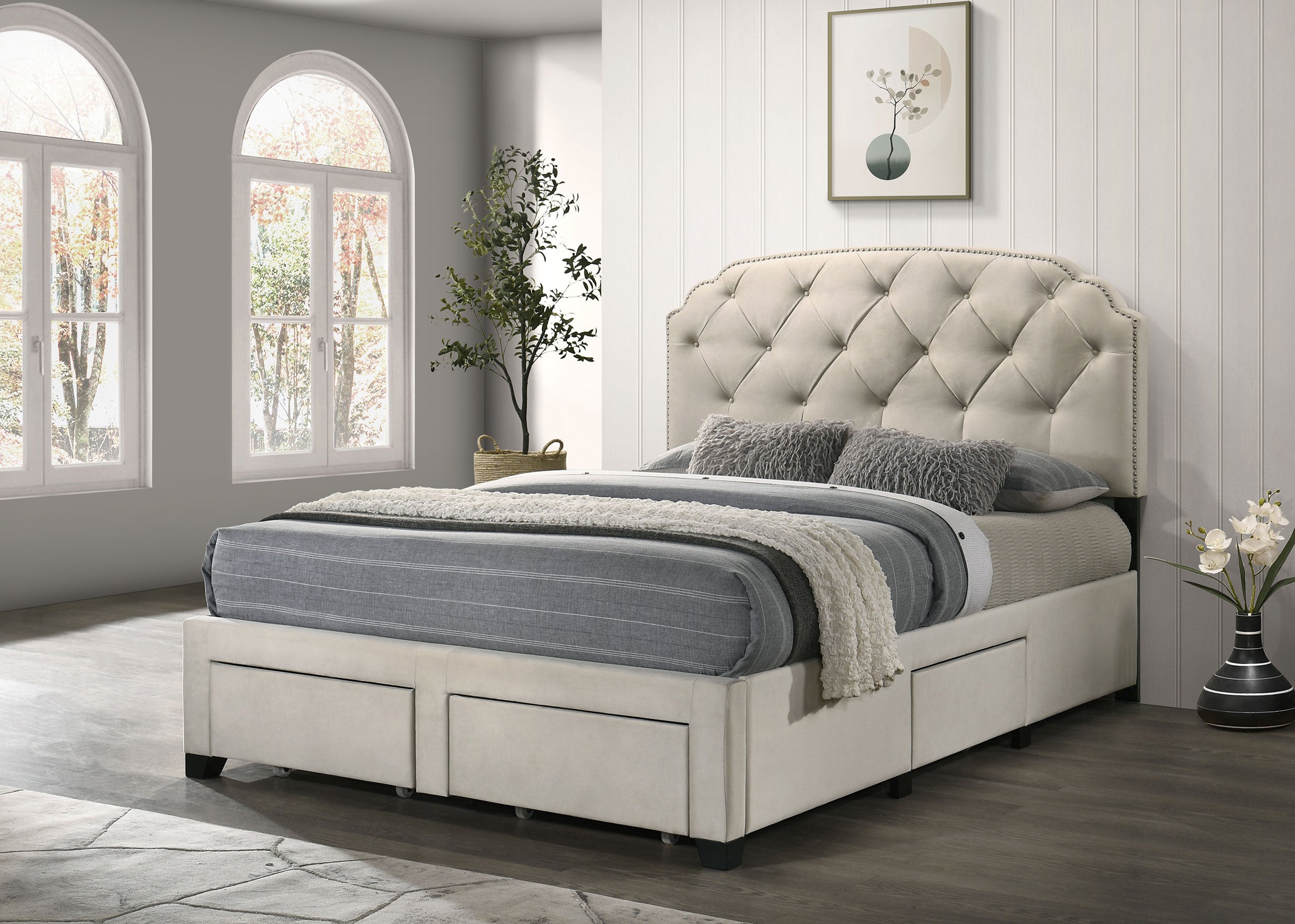 Marianna Panel Storage Bed