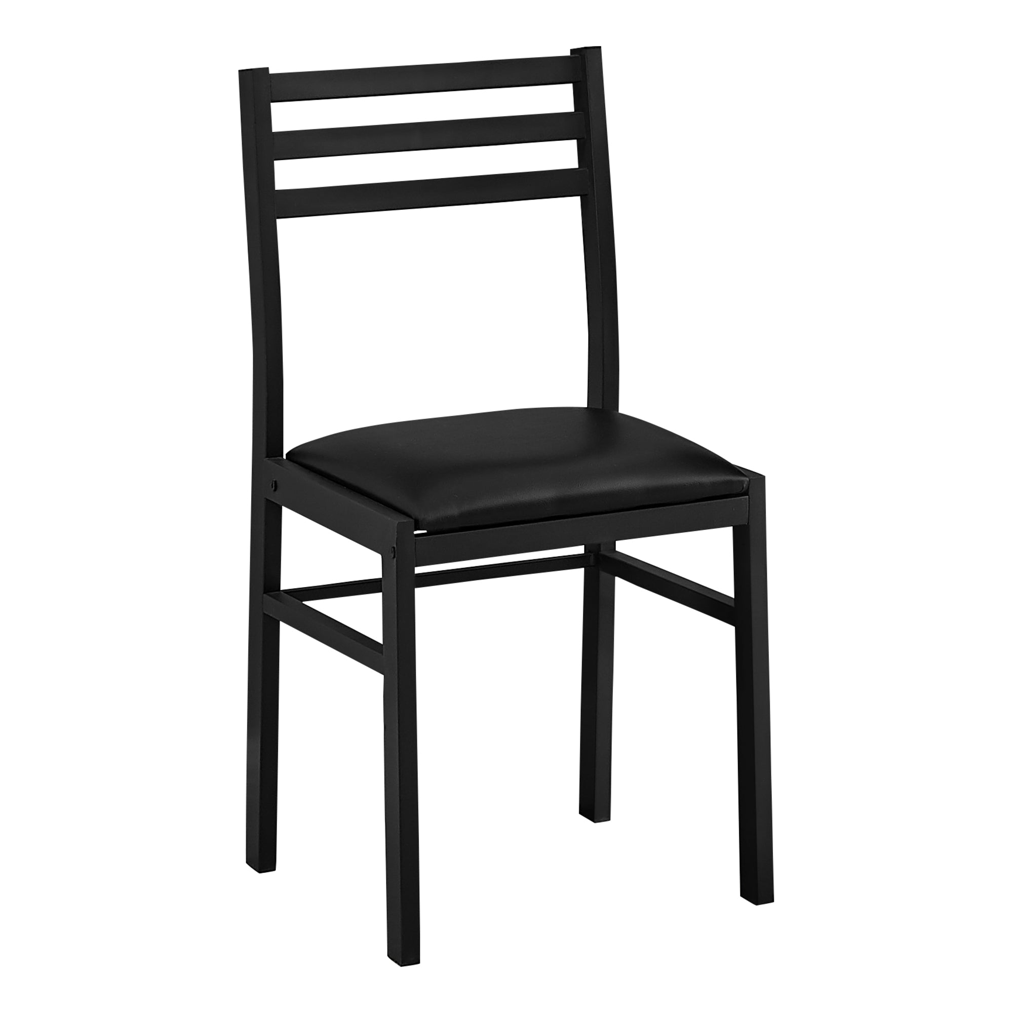 3 pc Dark Taupe and Black Wood / Metal Drop Leaf Table and Chair Set