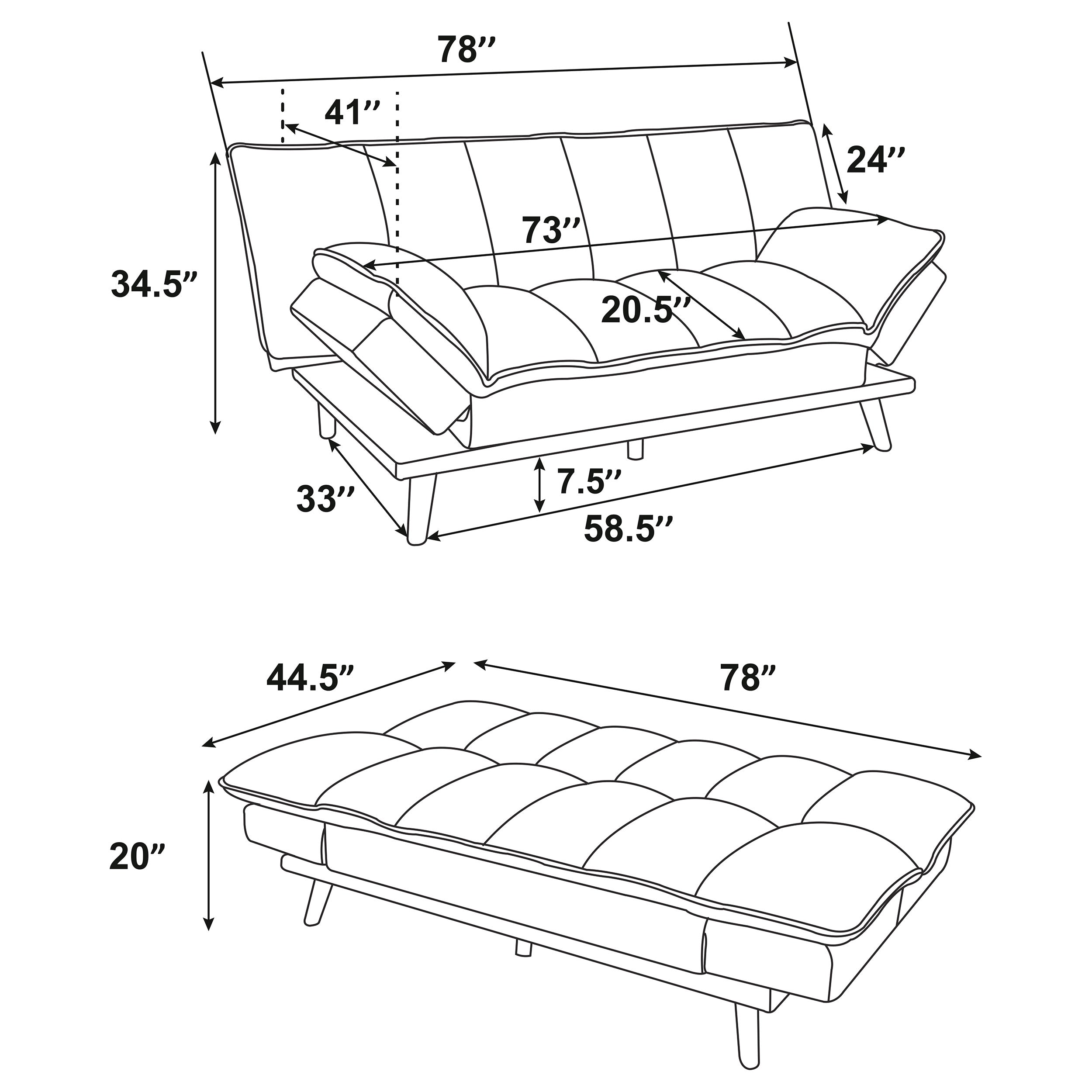 Laredo Sofa Bed - Grey