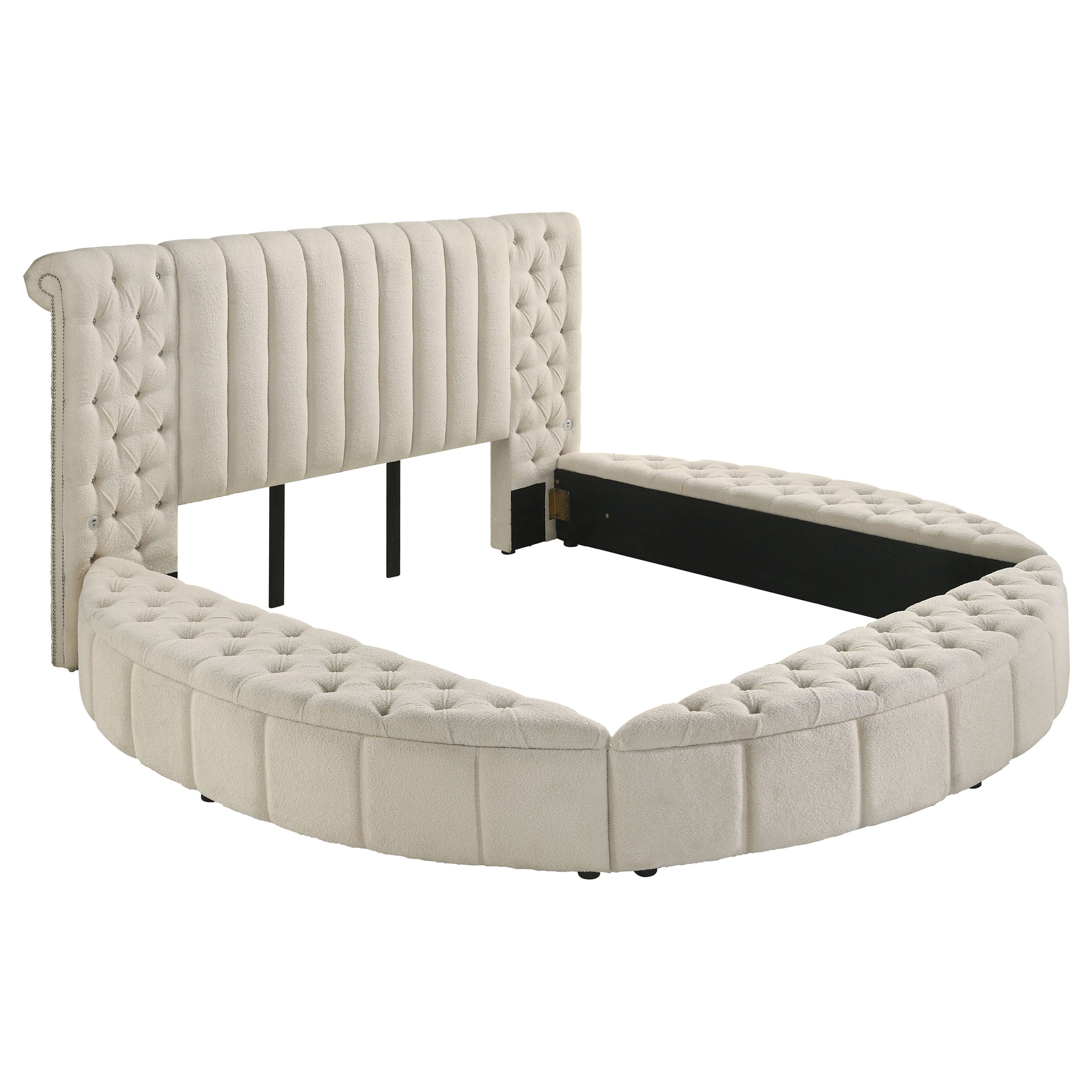 Sonya Upholstered Panel Storage Bed