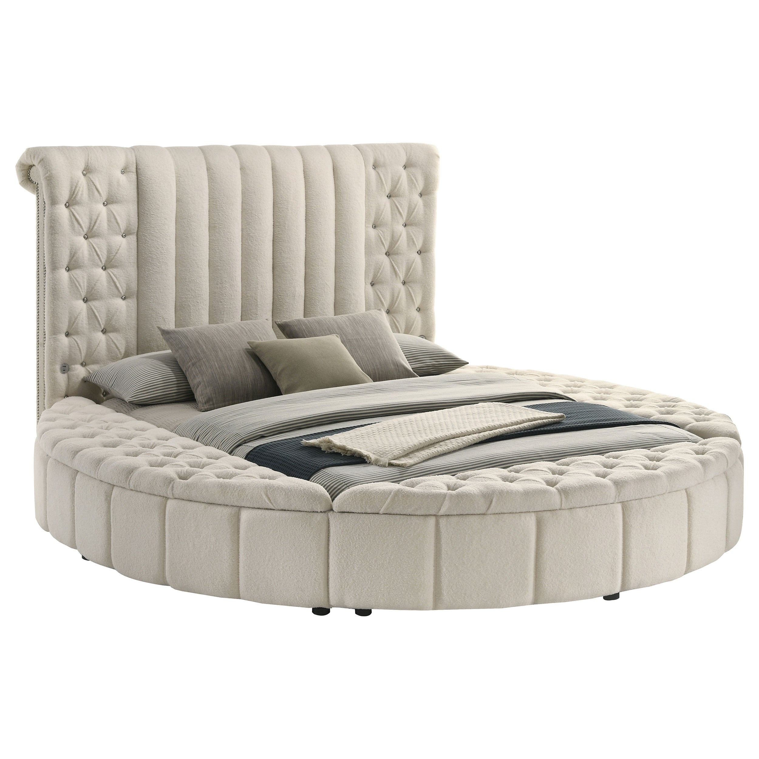 Sonya Upholstered Panel Storage Bed