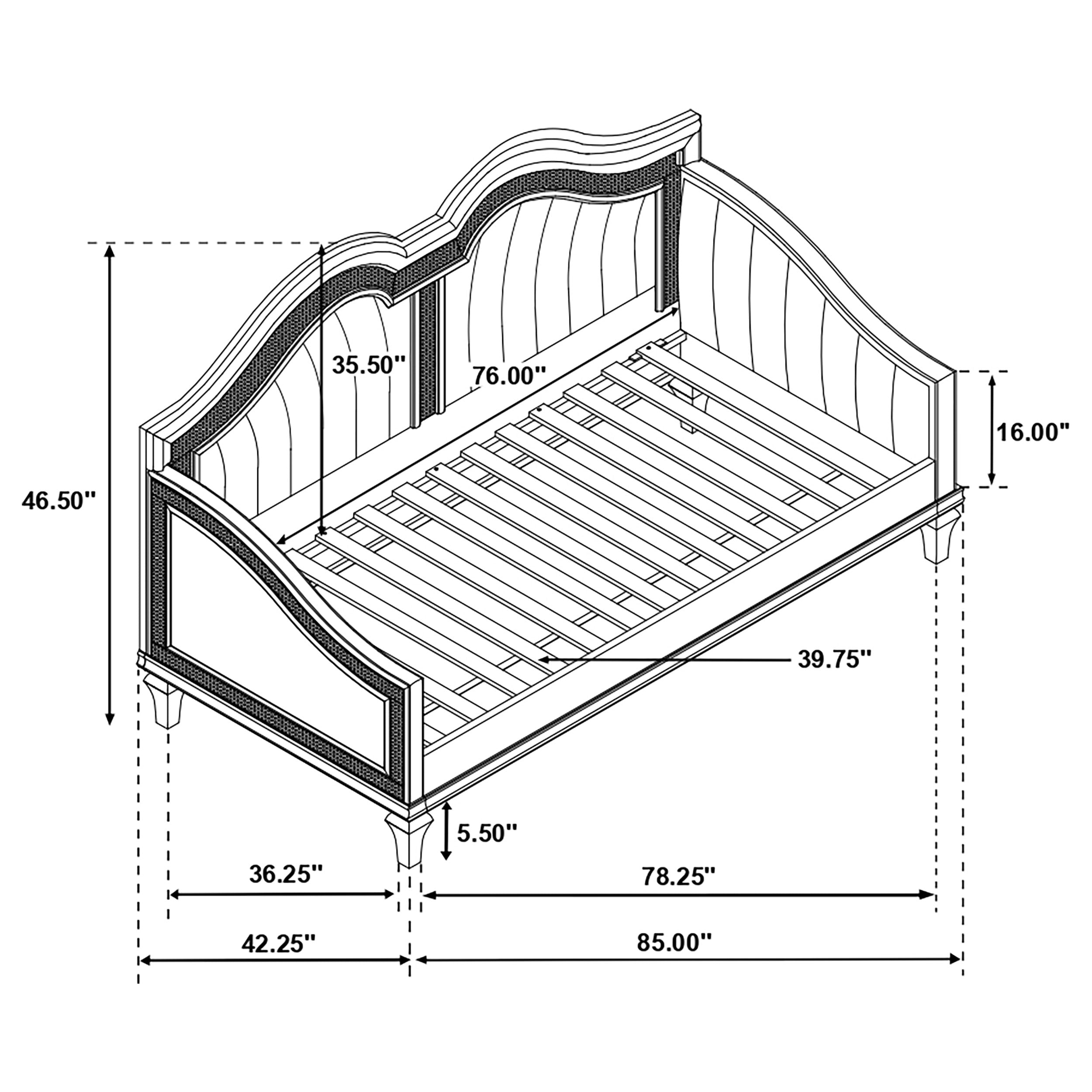 Evangeline Wood Daybed