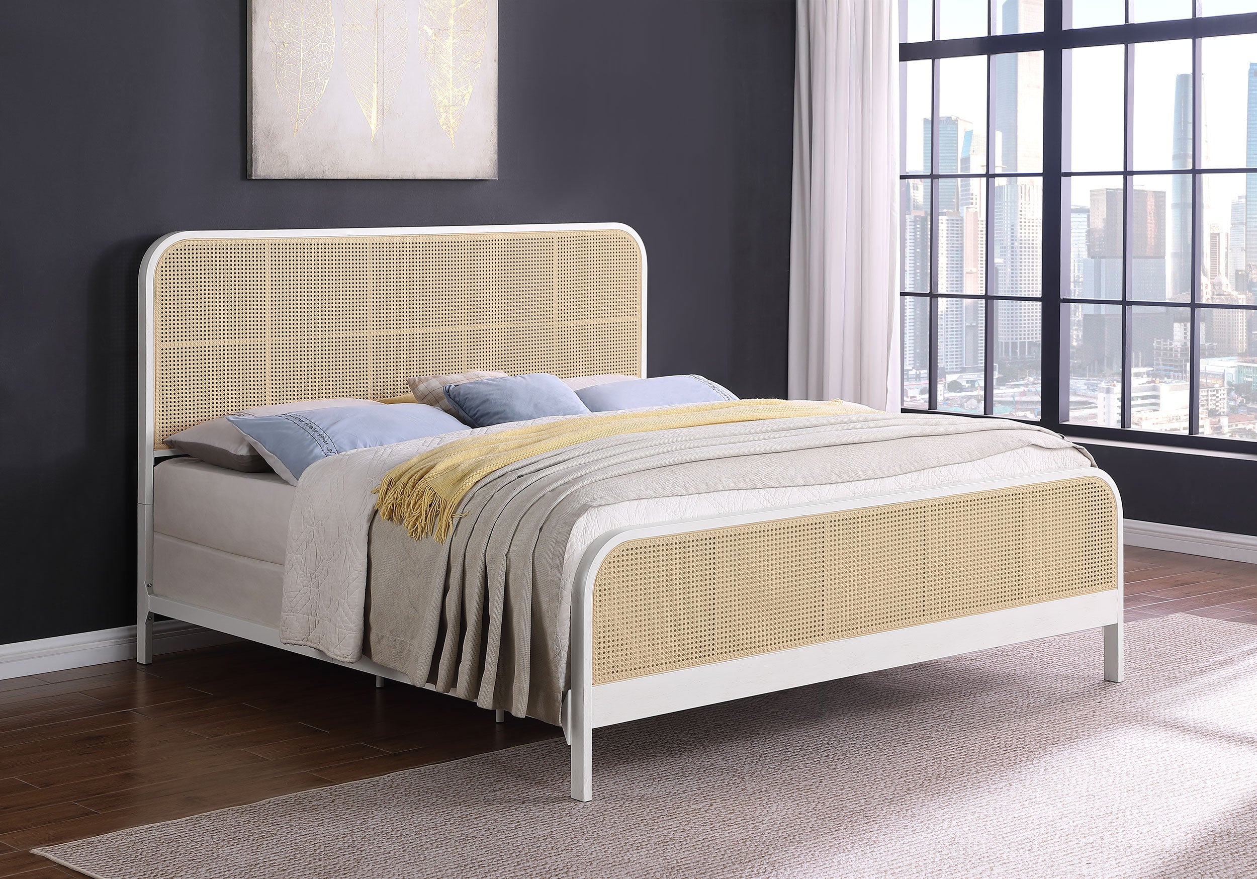 Lanewood Metal Panel Bed