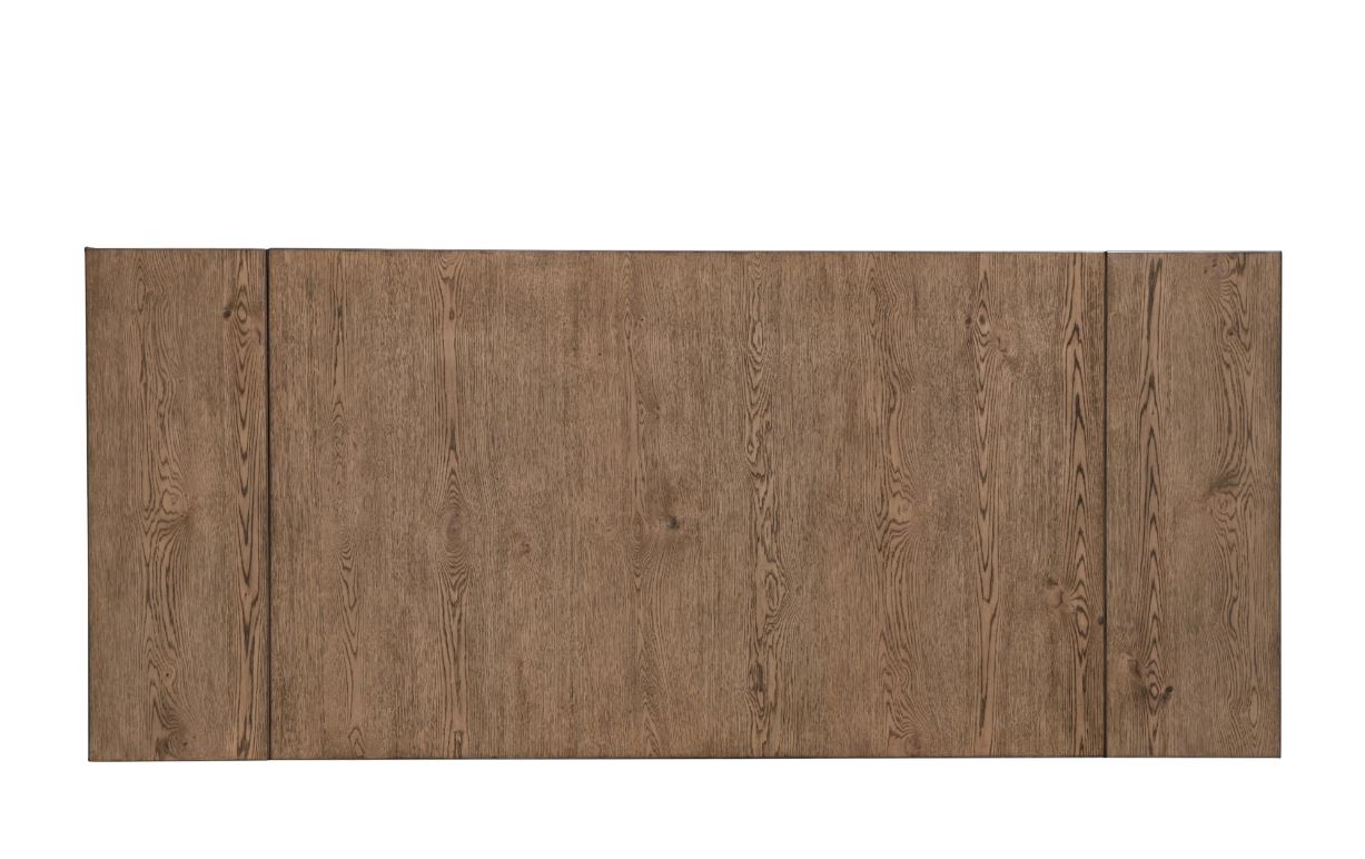 Moderna 7 Pc Rustic 66"-94" Dining Room Table And Chairs Set In Brown / Charcoal