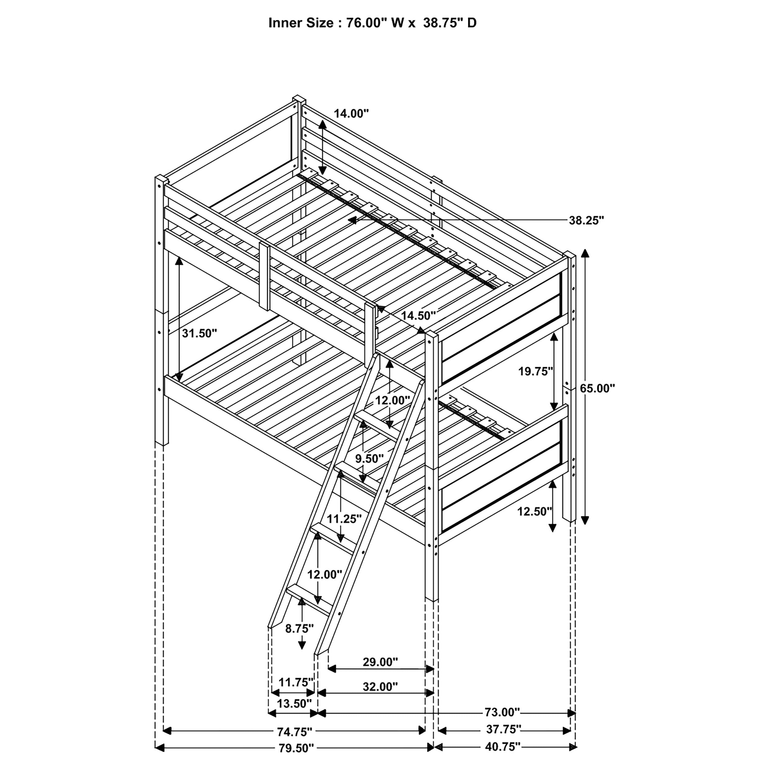 Ryder Wood Bunk Bed