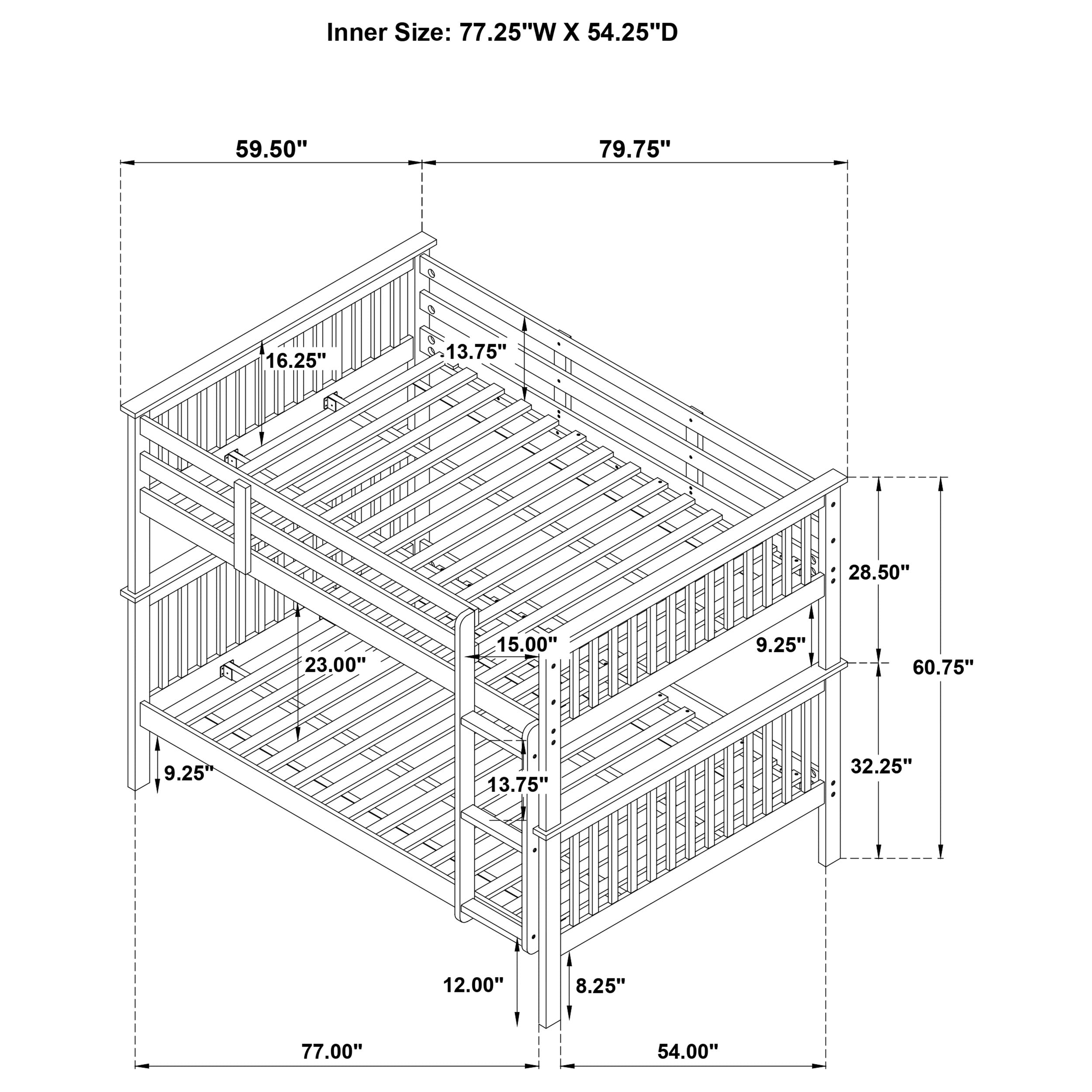 Chapman Wood Full Over Full Bunk Bed
