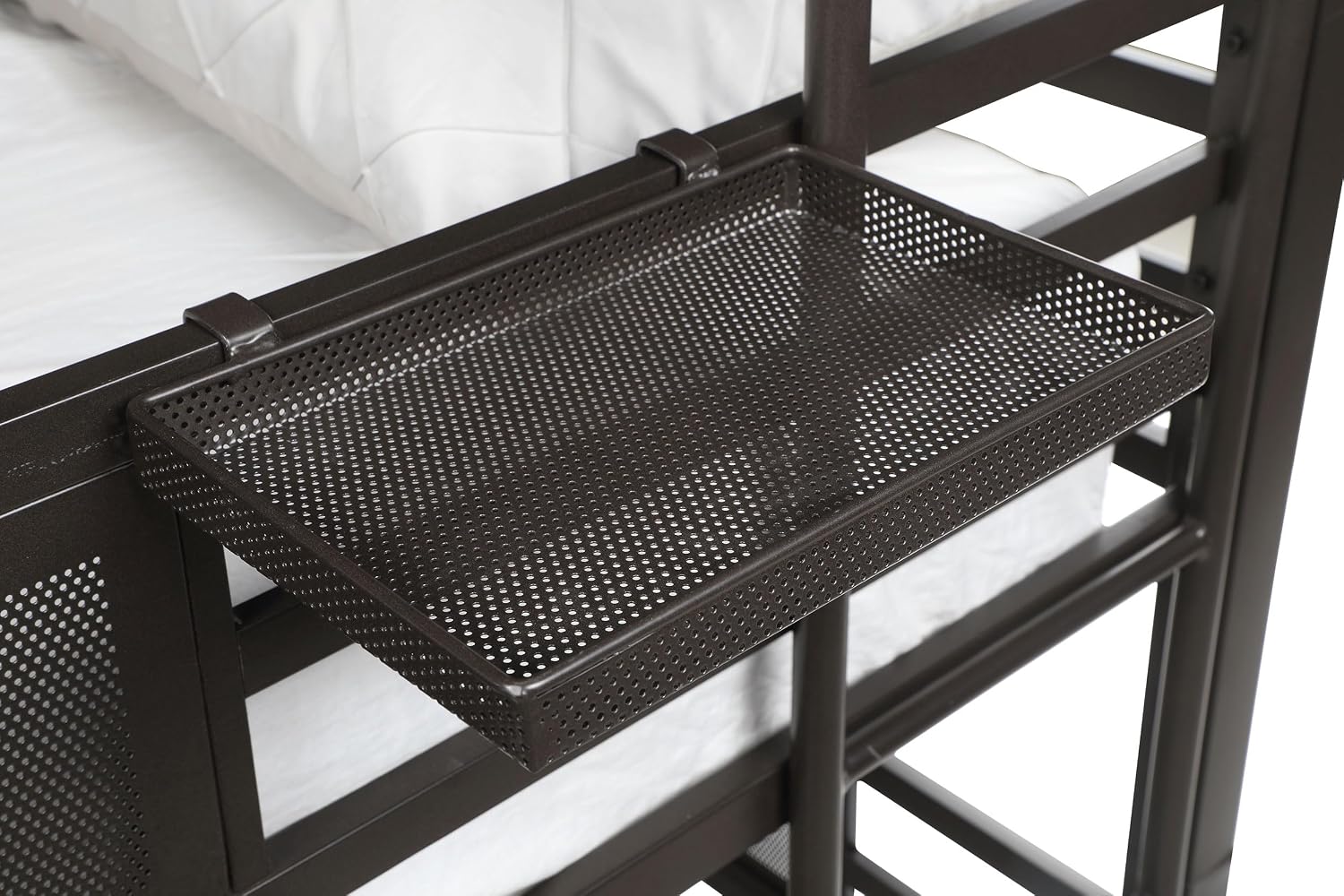 Rogen Metal Twin Over Twin Triple Bunk Bed Dark Bronze