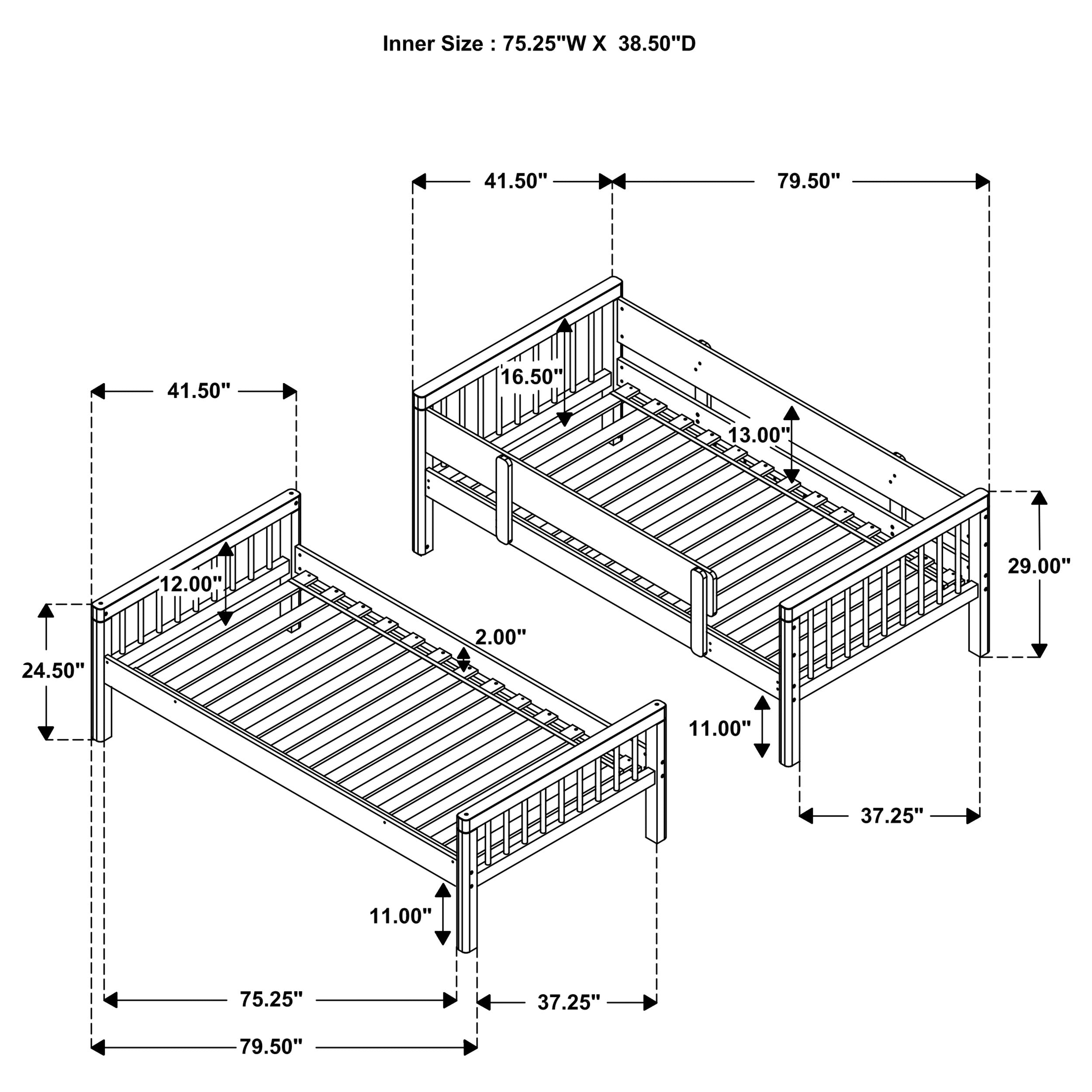 Dakota Wood Bunk Bed