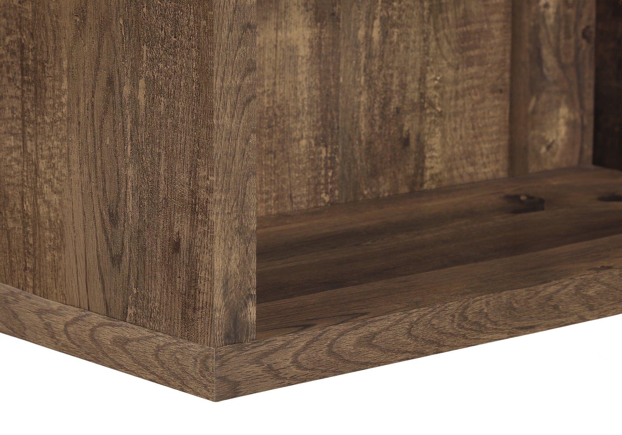 48" H Reclaimed Brown 4 Shelf BookCase With Adjustable Shelves