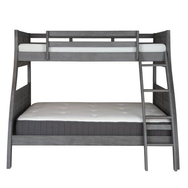 Powell Easton Twin Over Full Bunk Bed In Grey