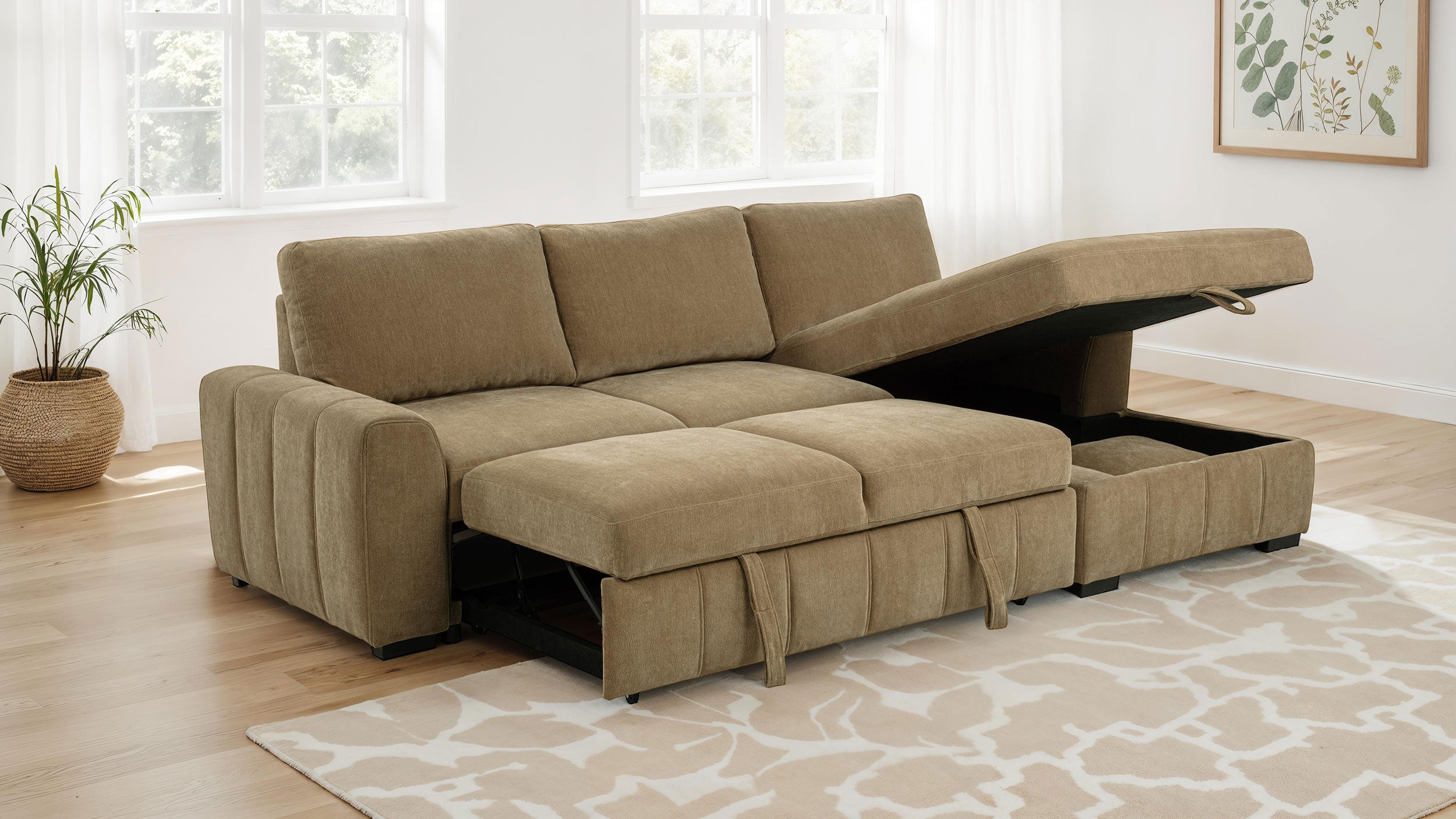Pastrana Sleeper Sectional Sofa