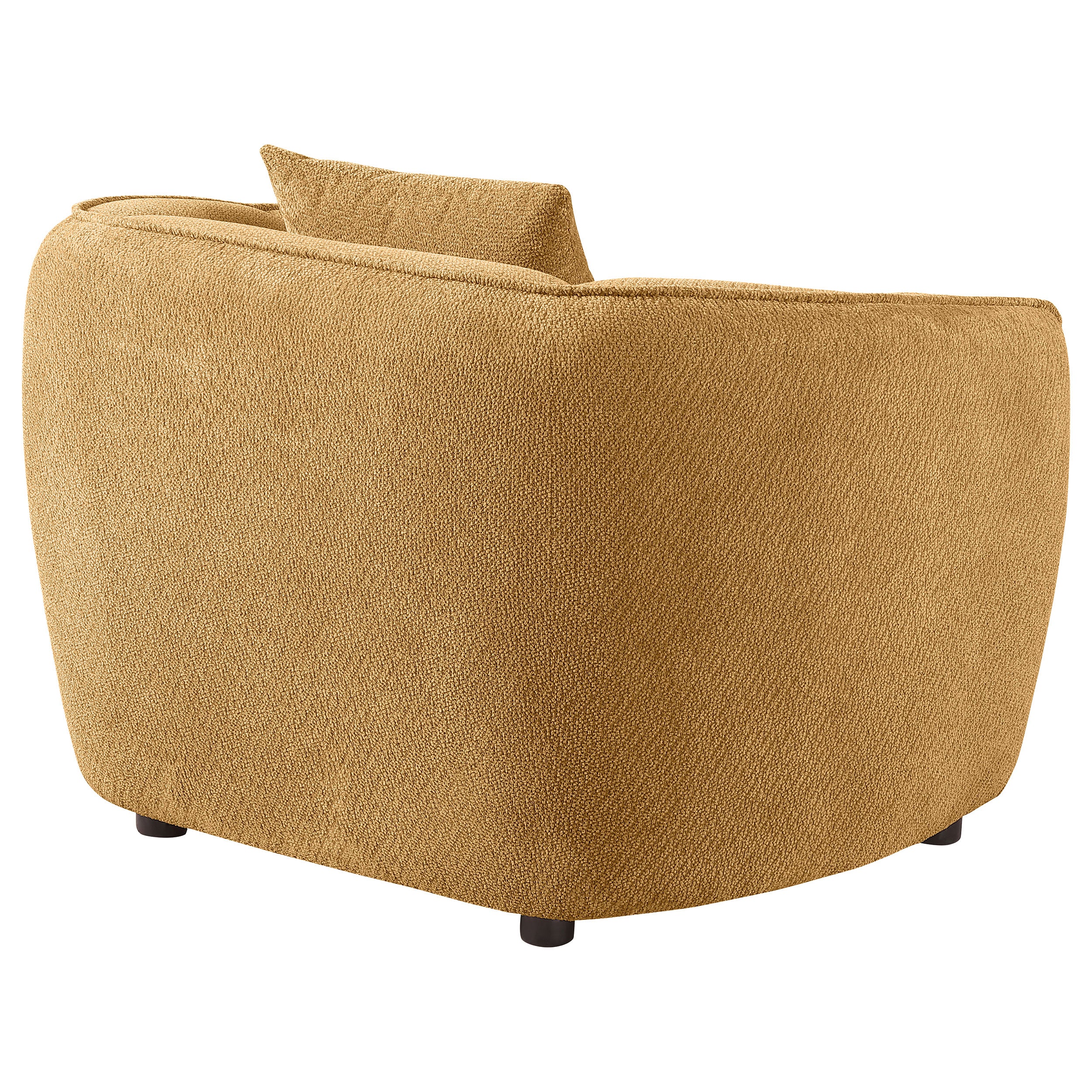 Aleisha Fabric Upholstered Accent Chair In Mustard Yellow