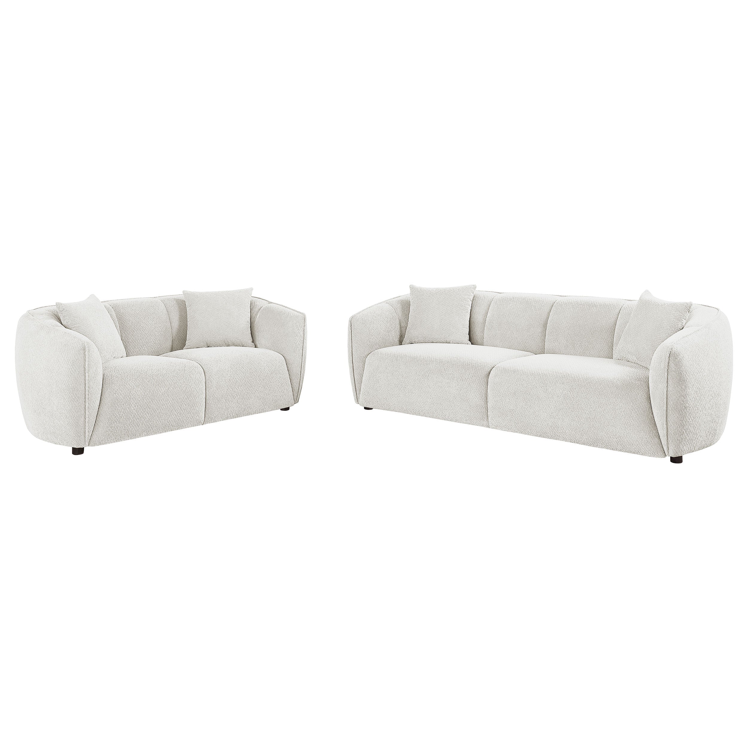 Aleisha 2-piece Fabric Upholstered Sofa Set Sand