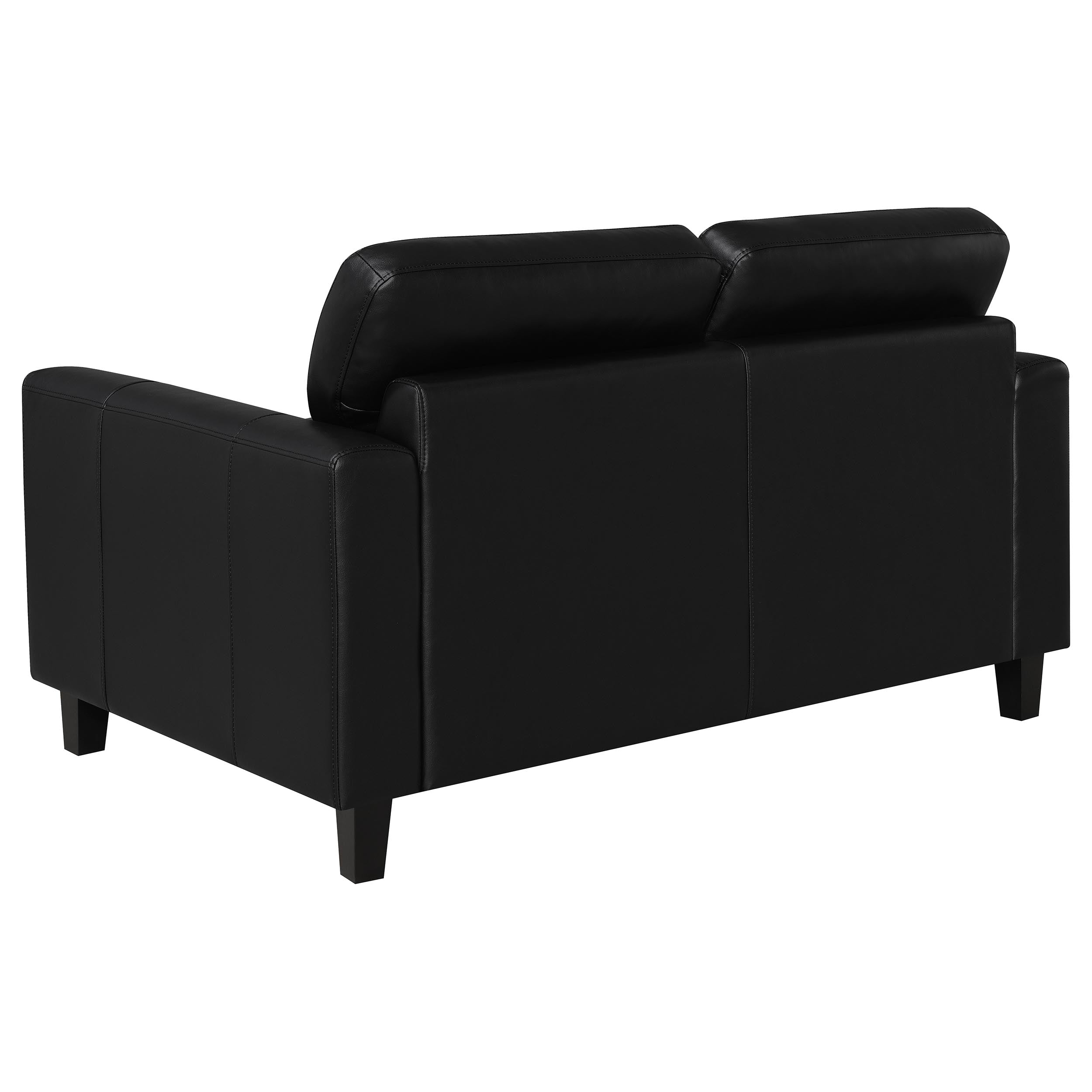 Scotland Sofa Set - 3 Piece - Black