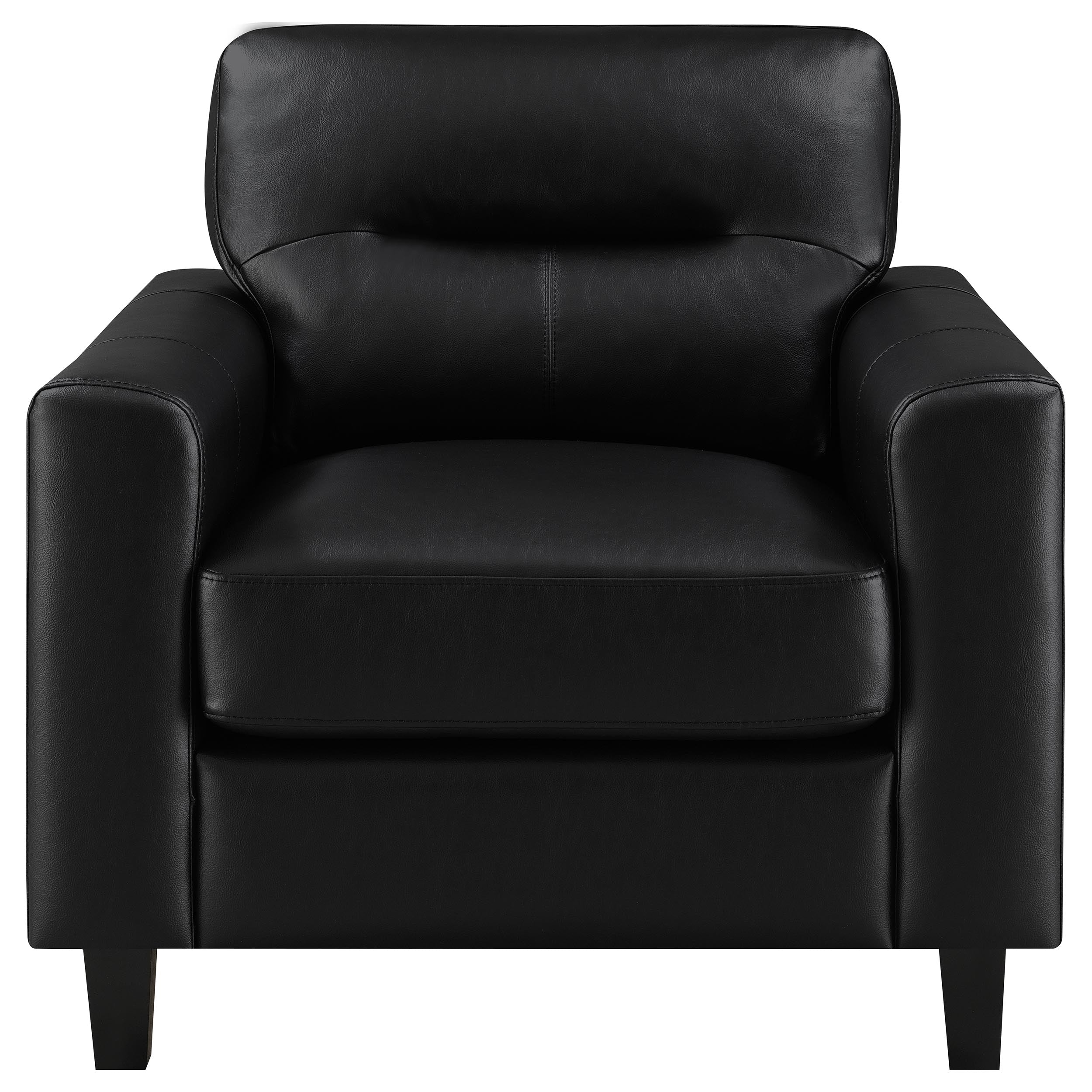 Scotland Sofa Set - 3 Piece - Black