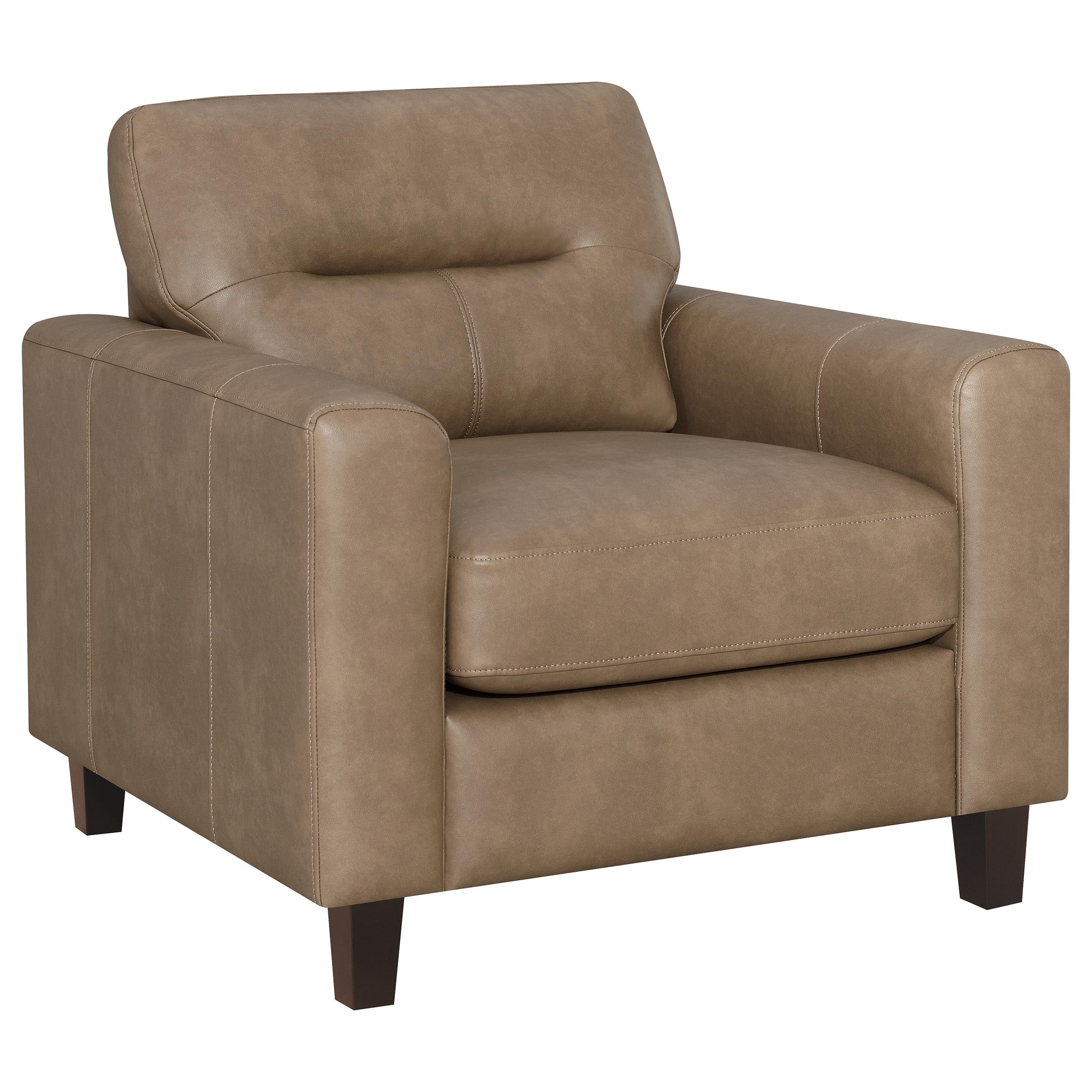 Scotland Sofa Set - 3 Piece - Brown