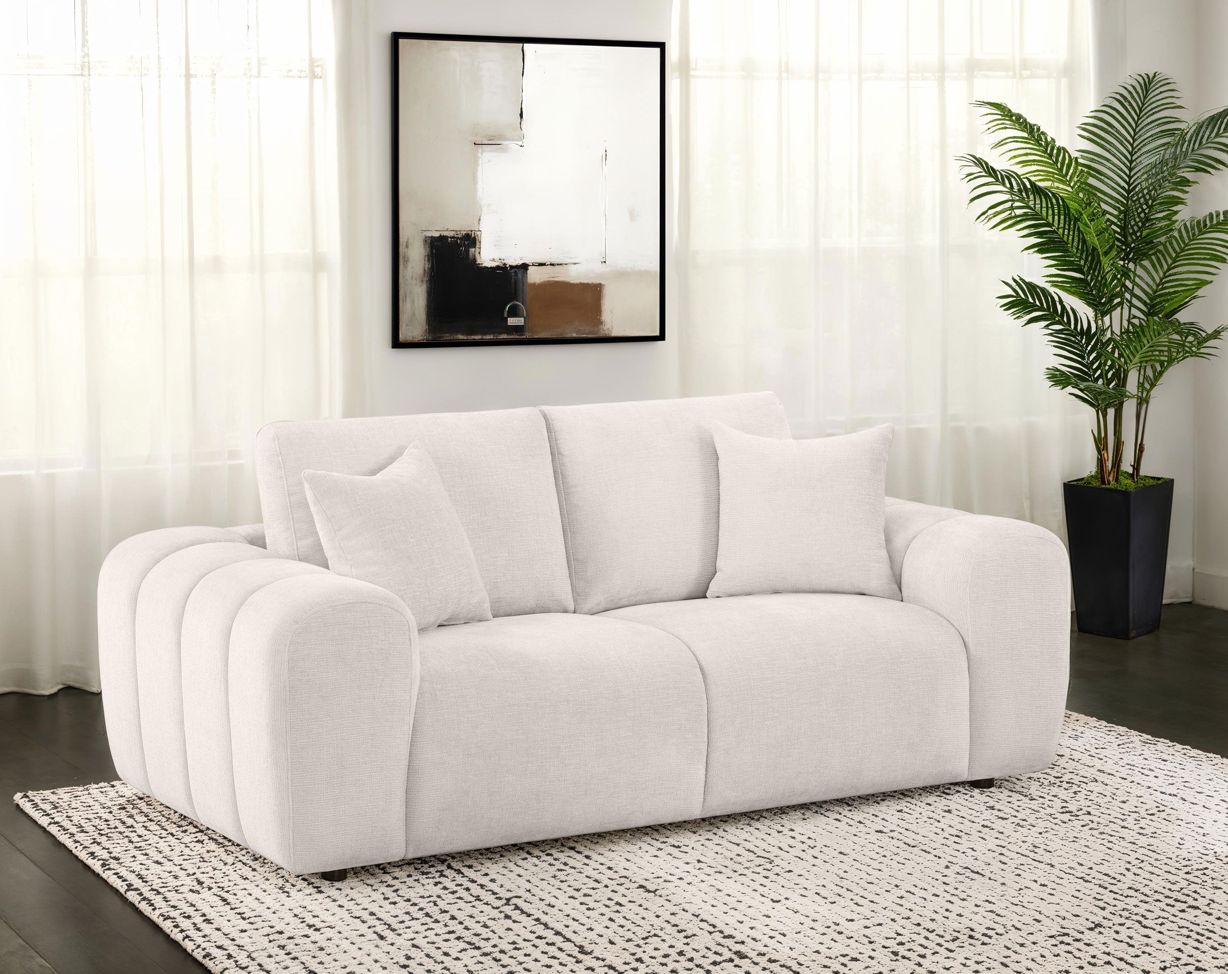 Burnett Loveseat - Ivory