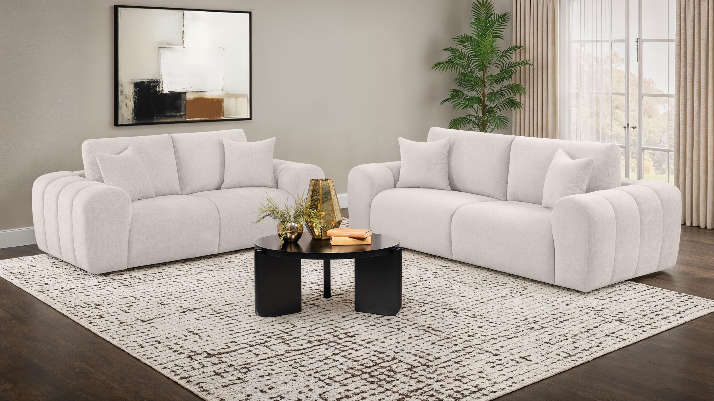 Burnett Loveseat - Ivory