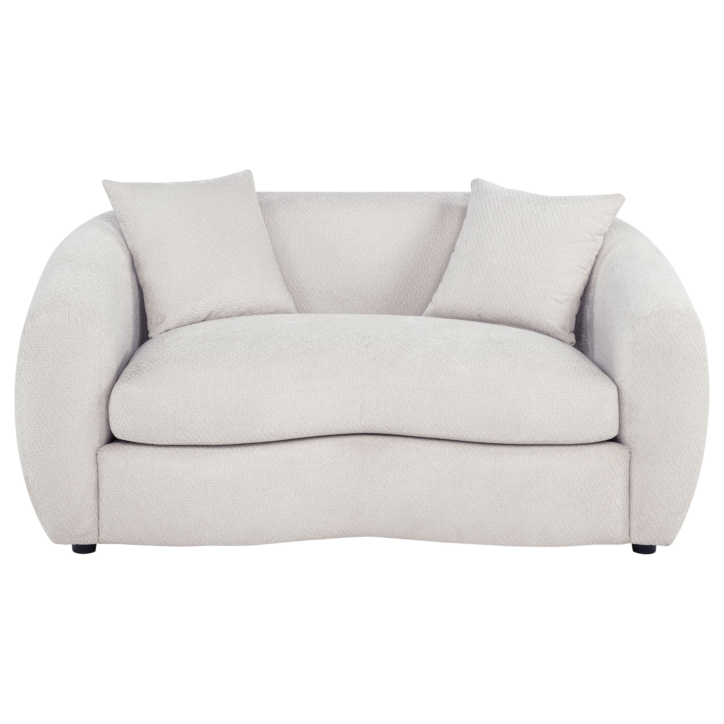 Isabella Fabric Upholstered Loveseat In Sand