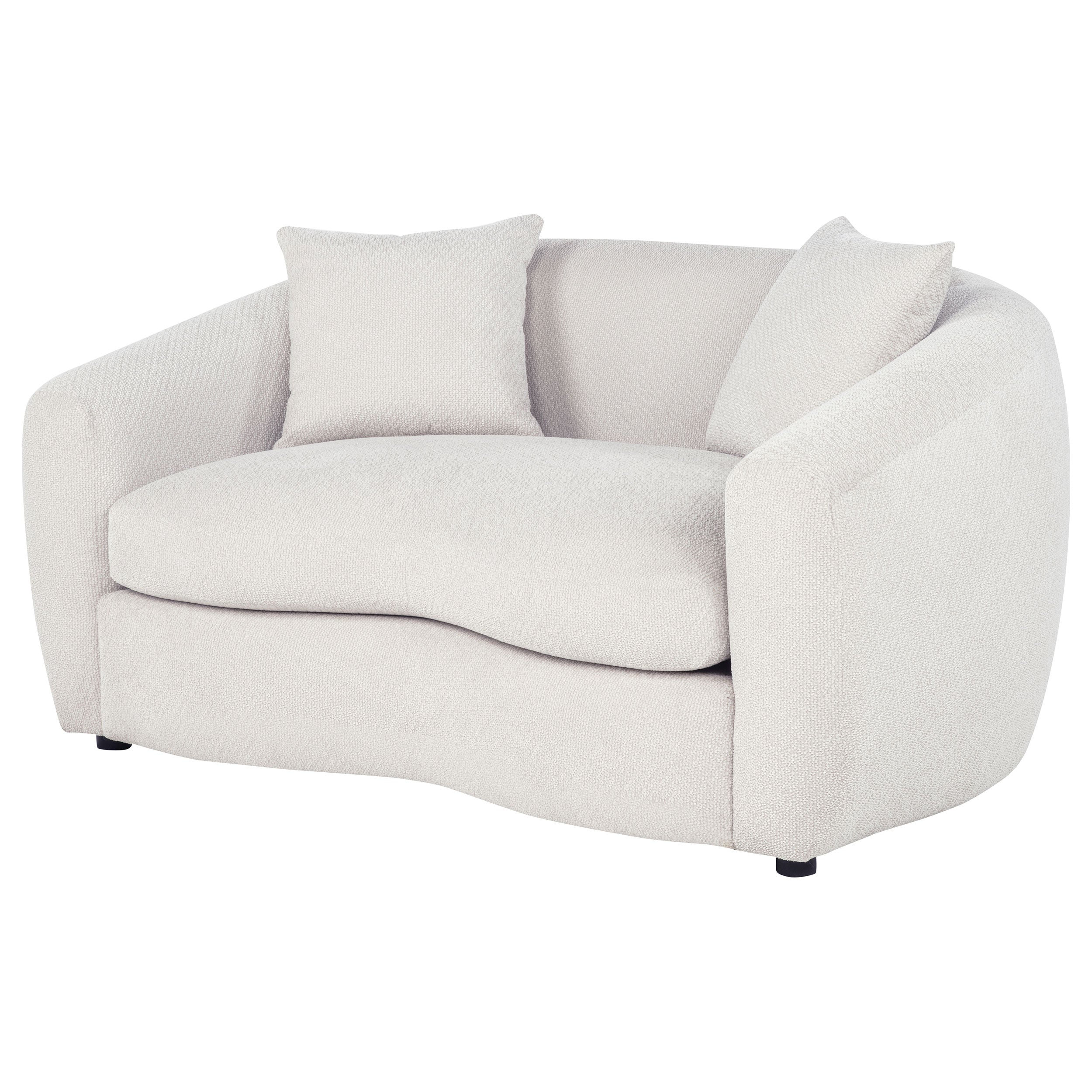 Isabella Fabric Upholstered Loveseat In Sand