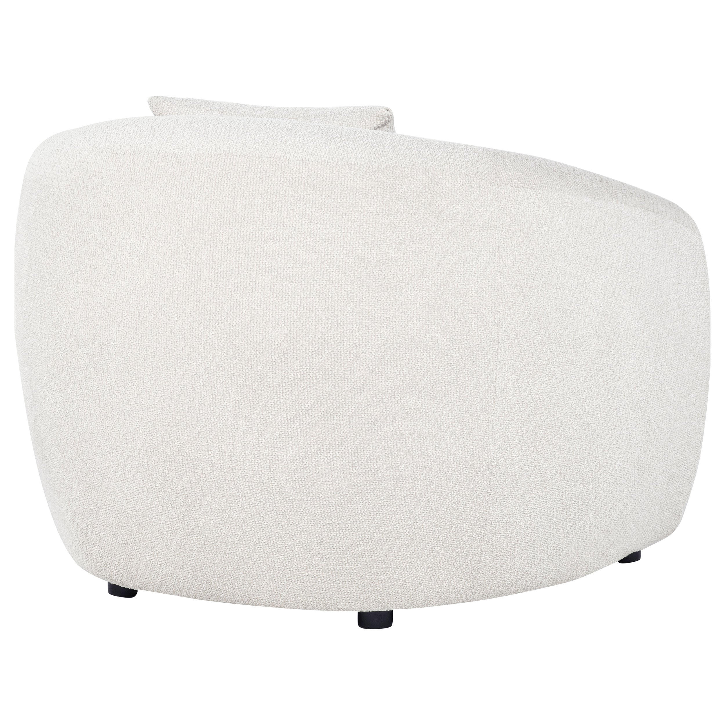 Isabella Fabric Upholstered Accent Chair In Sand