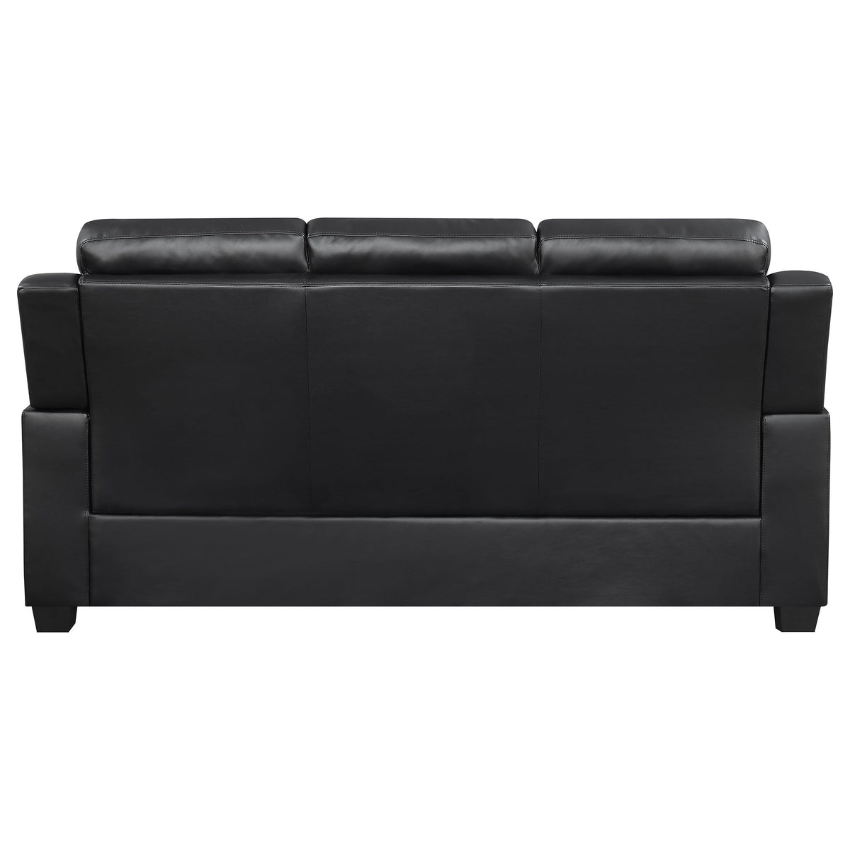 Finley 3-piece Upholstered Padded Arm Tufted Sofa Set In Black