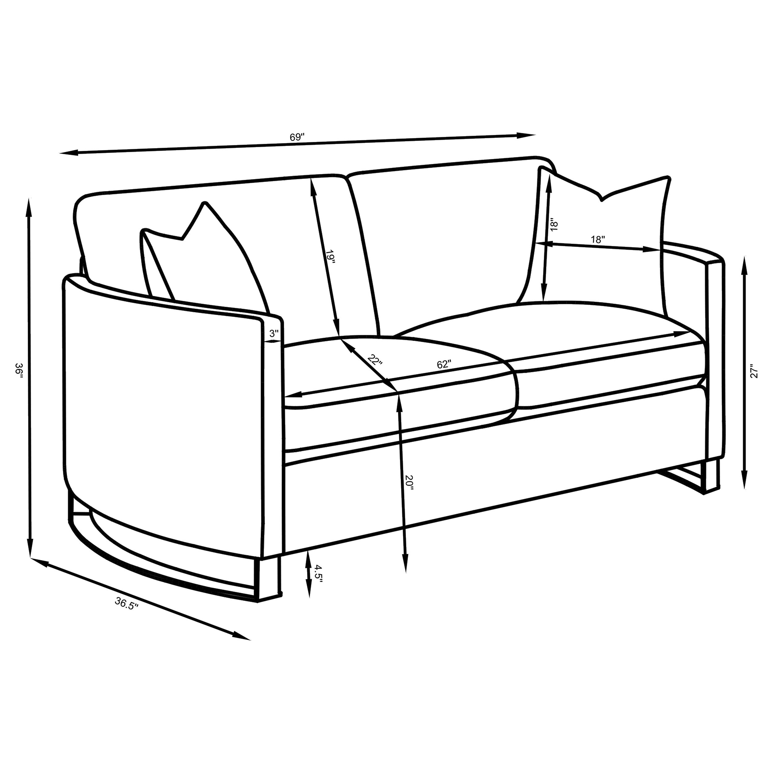 Corliss Loveseat - Camel