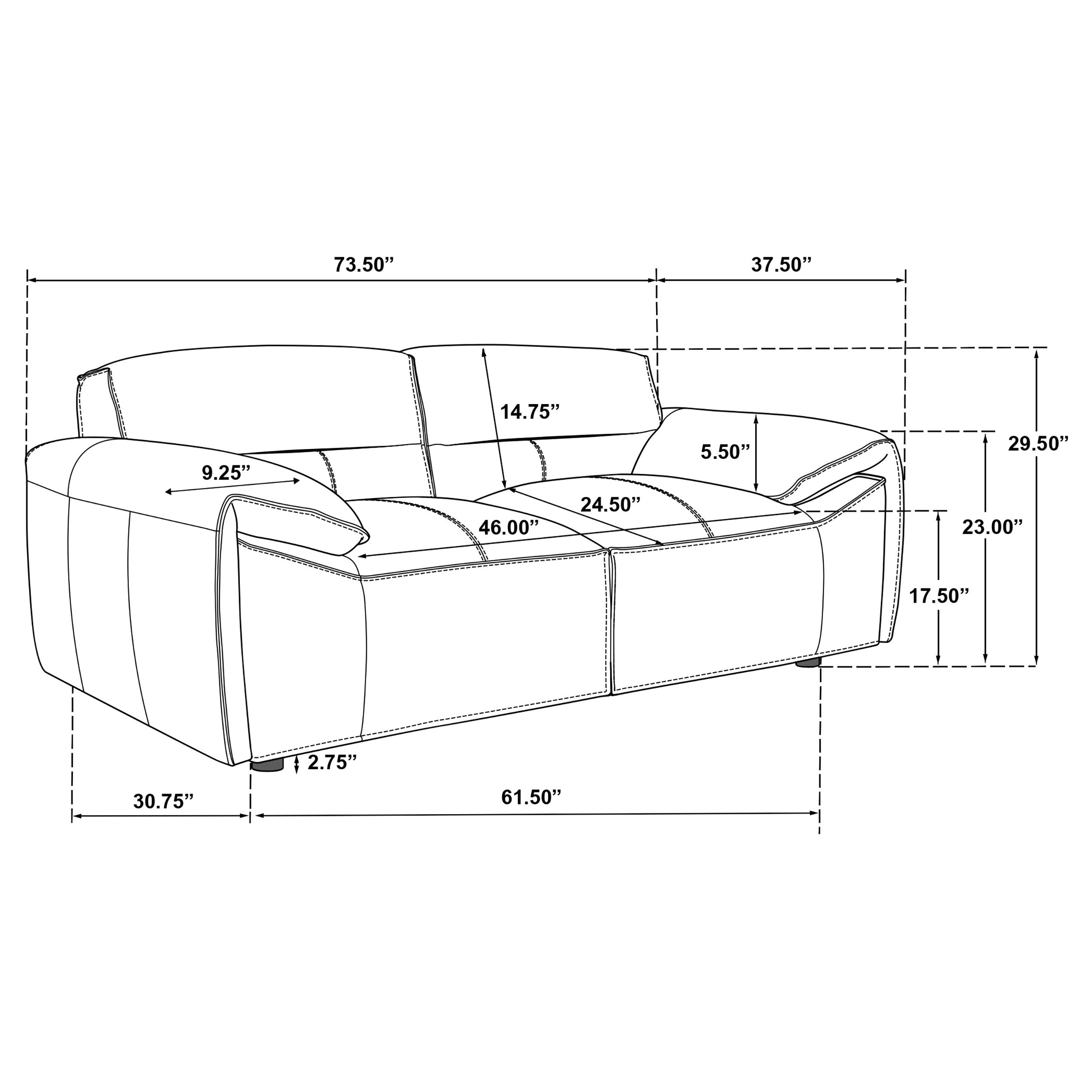 Buxton Sofa Set - Graphite