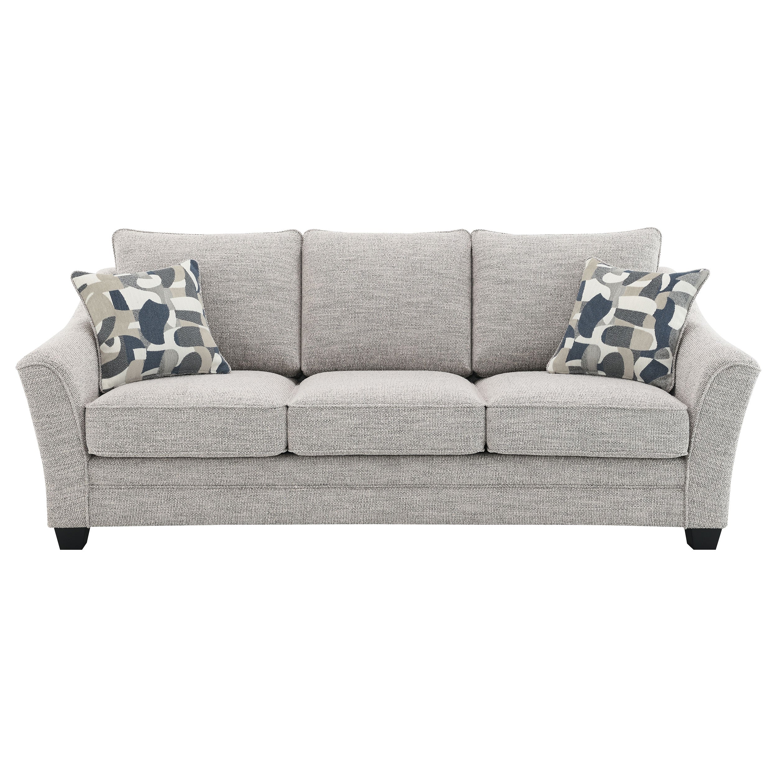 Tomkins 3-piece Boucle Upholstered Sofa Set Light In Grey