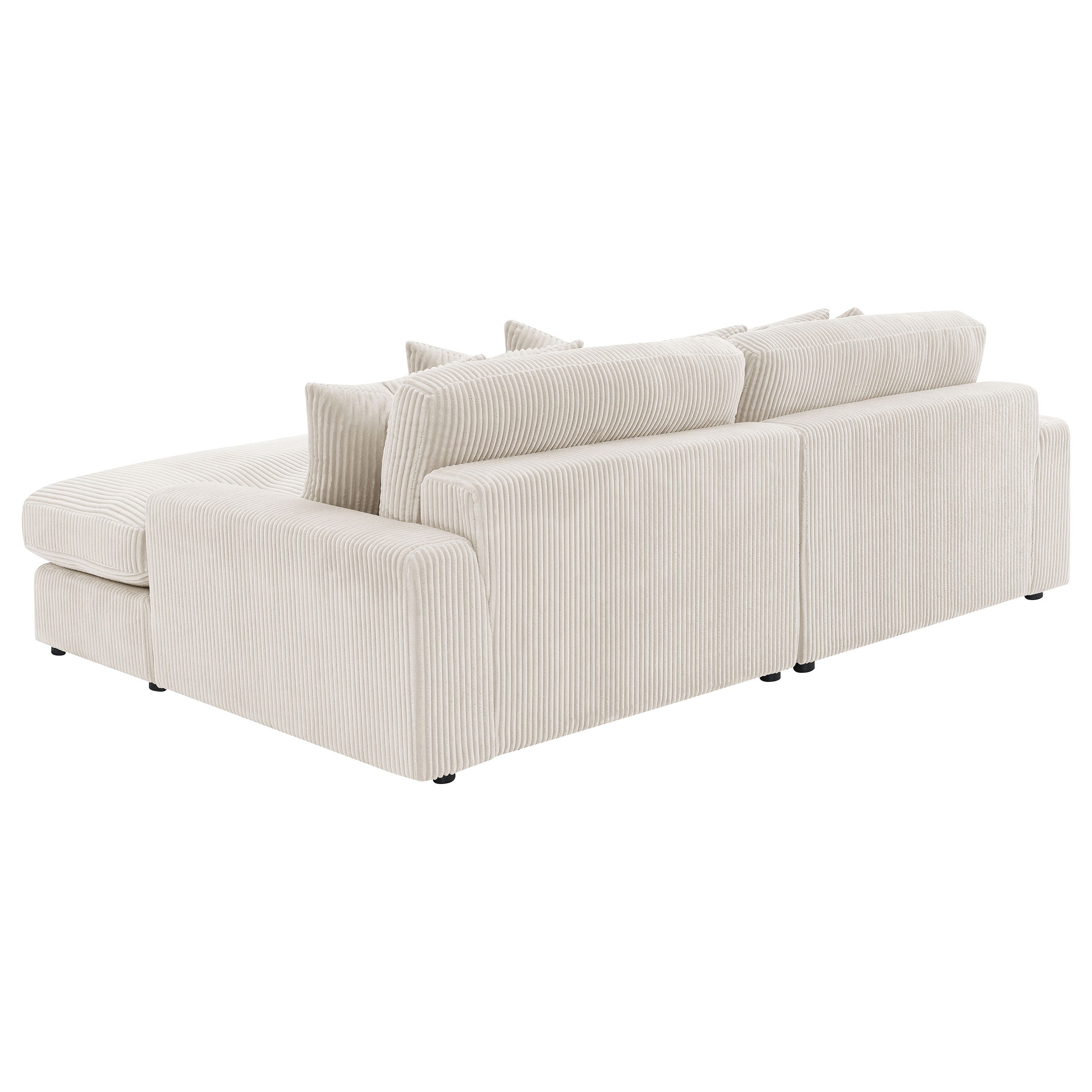 Blaine Upholstered Reversible Chaise Sectional Sofa - Sand