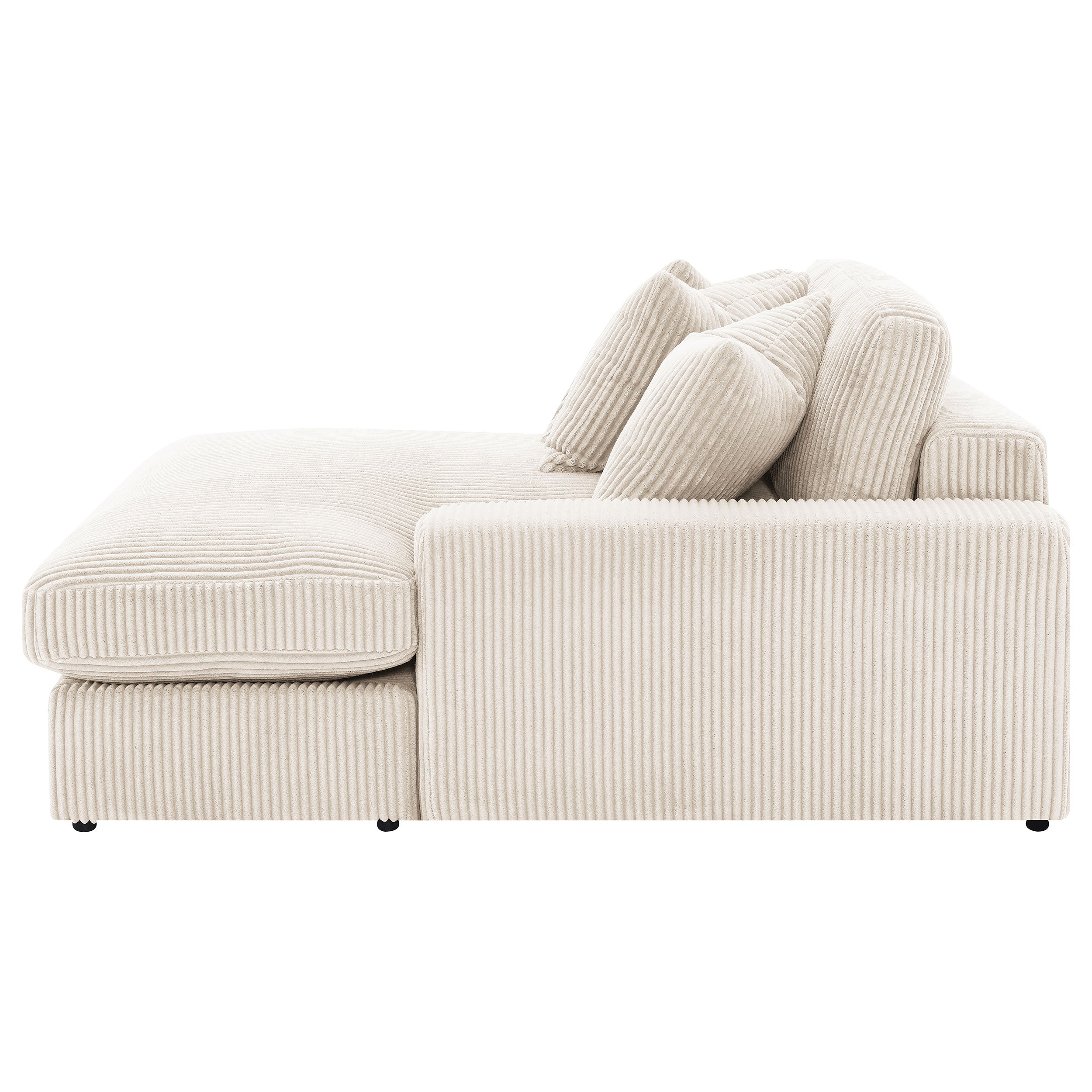 Blaine Upholstered Reversible Chaise Sectional Sofa - Sand