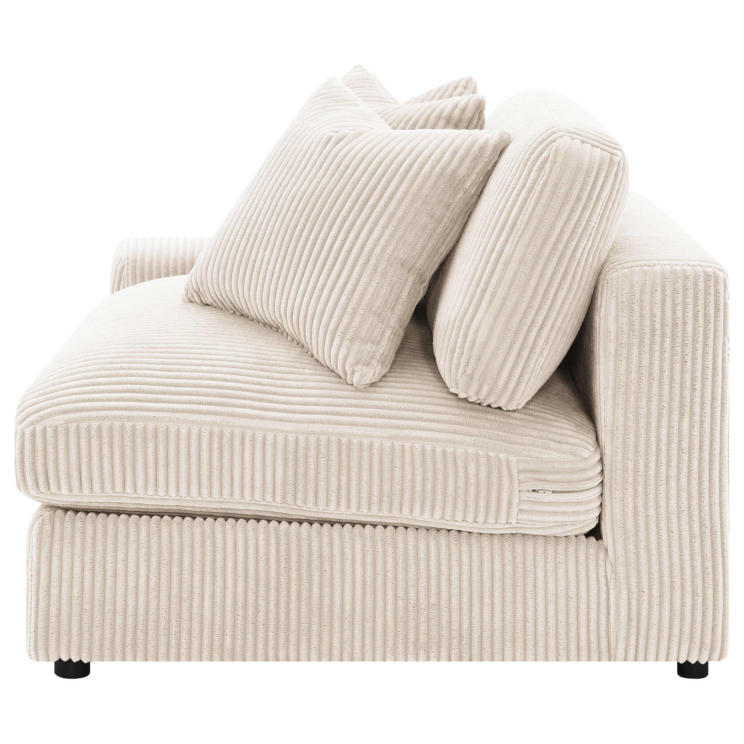 Blaine Upholstered Reversible Chaise Sectional Sofa - Sand