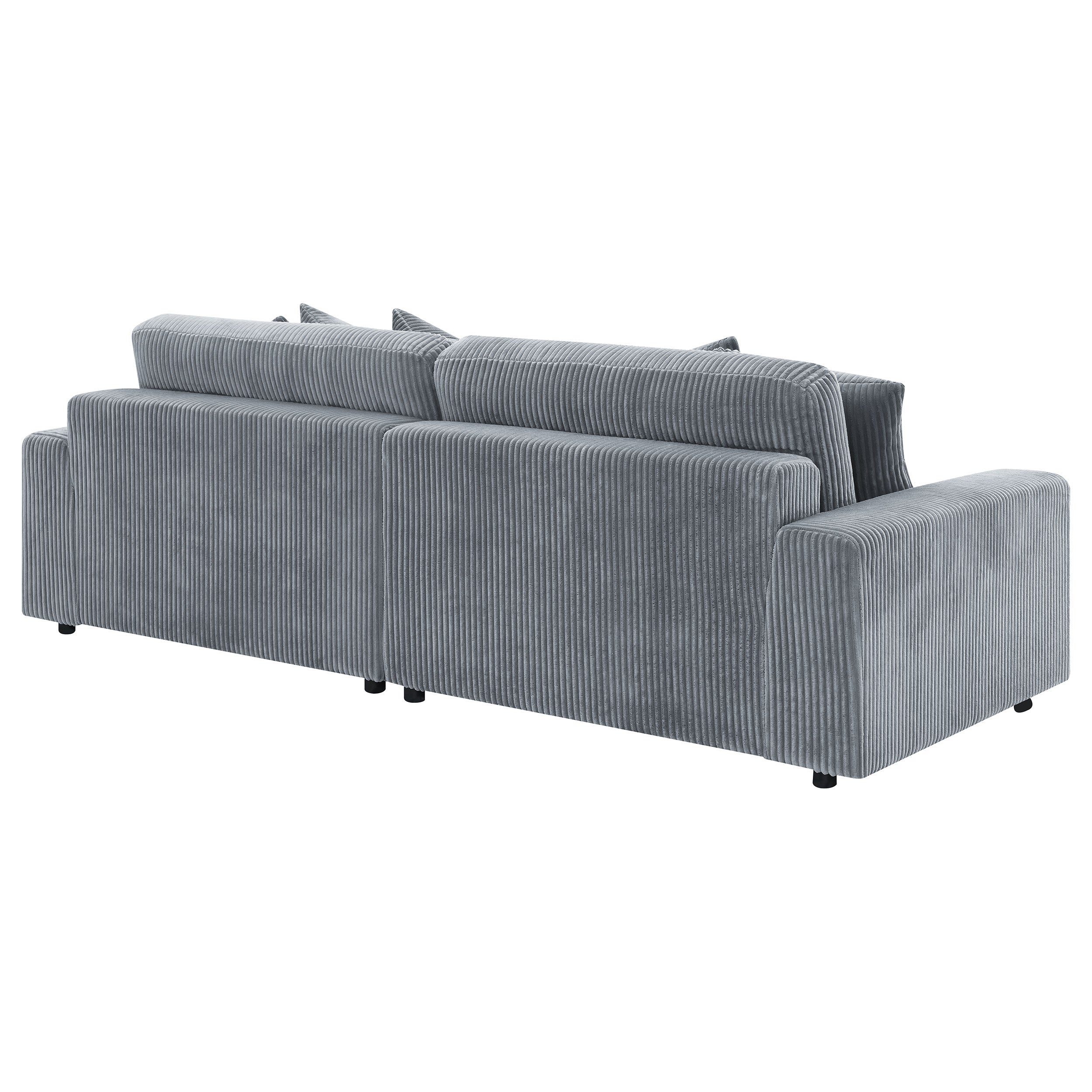 Blaine Upholstered Reversible Chaise Sectional Sofa - Fog (509900)