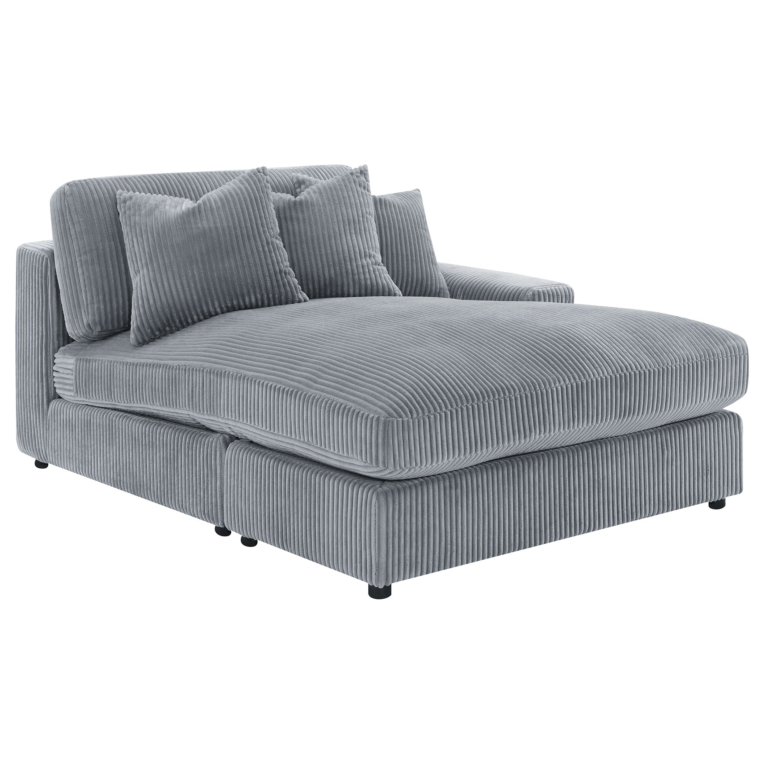 Blaine Upholstered Reversible Chaise Sectional Sofa - Fog (509900)