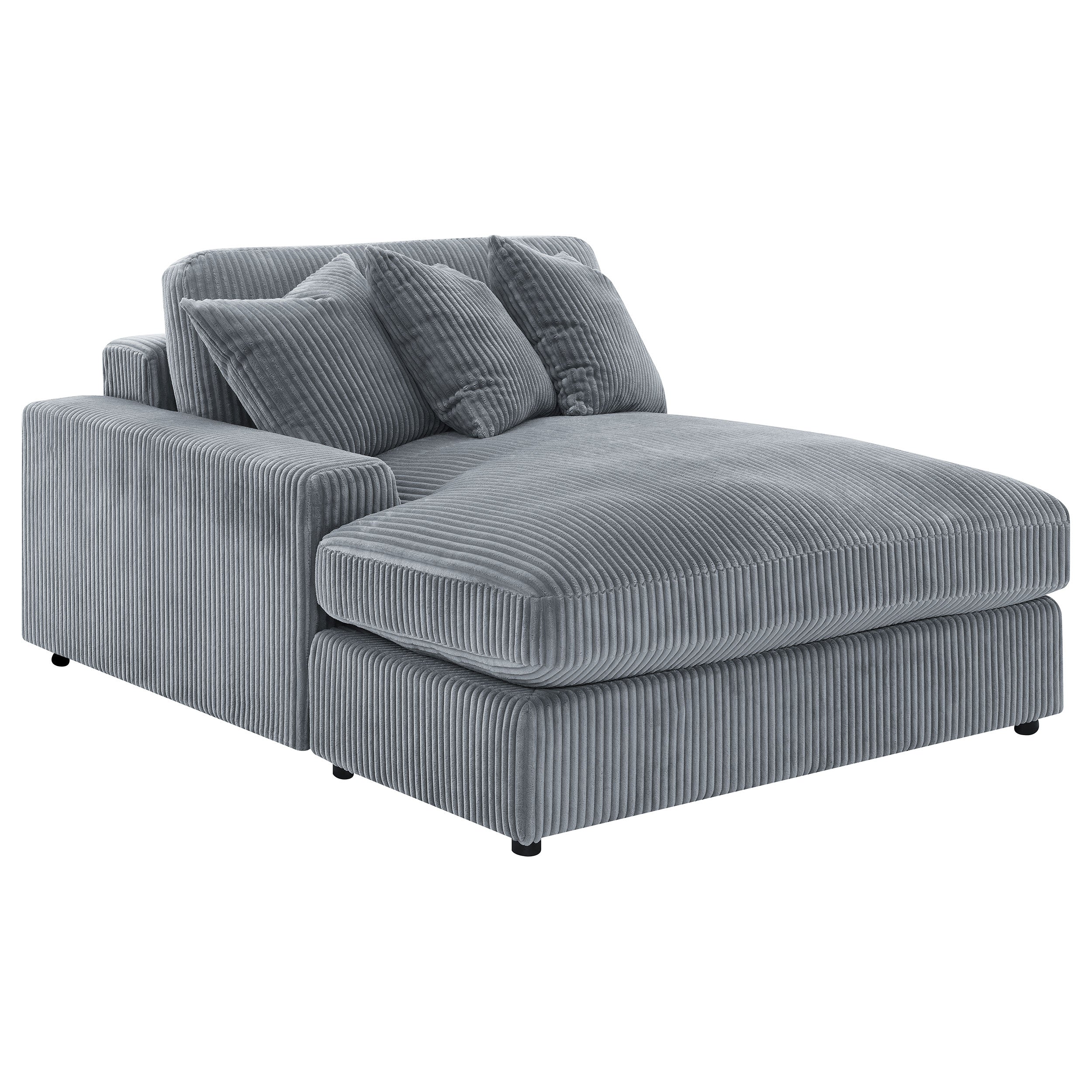 Blaine Upholstered Reversible Chaise Sectional Sofa - Fog (509900)