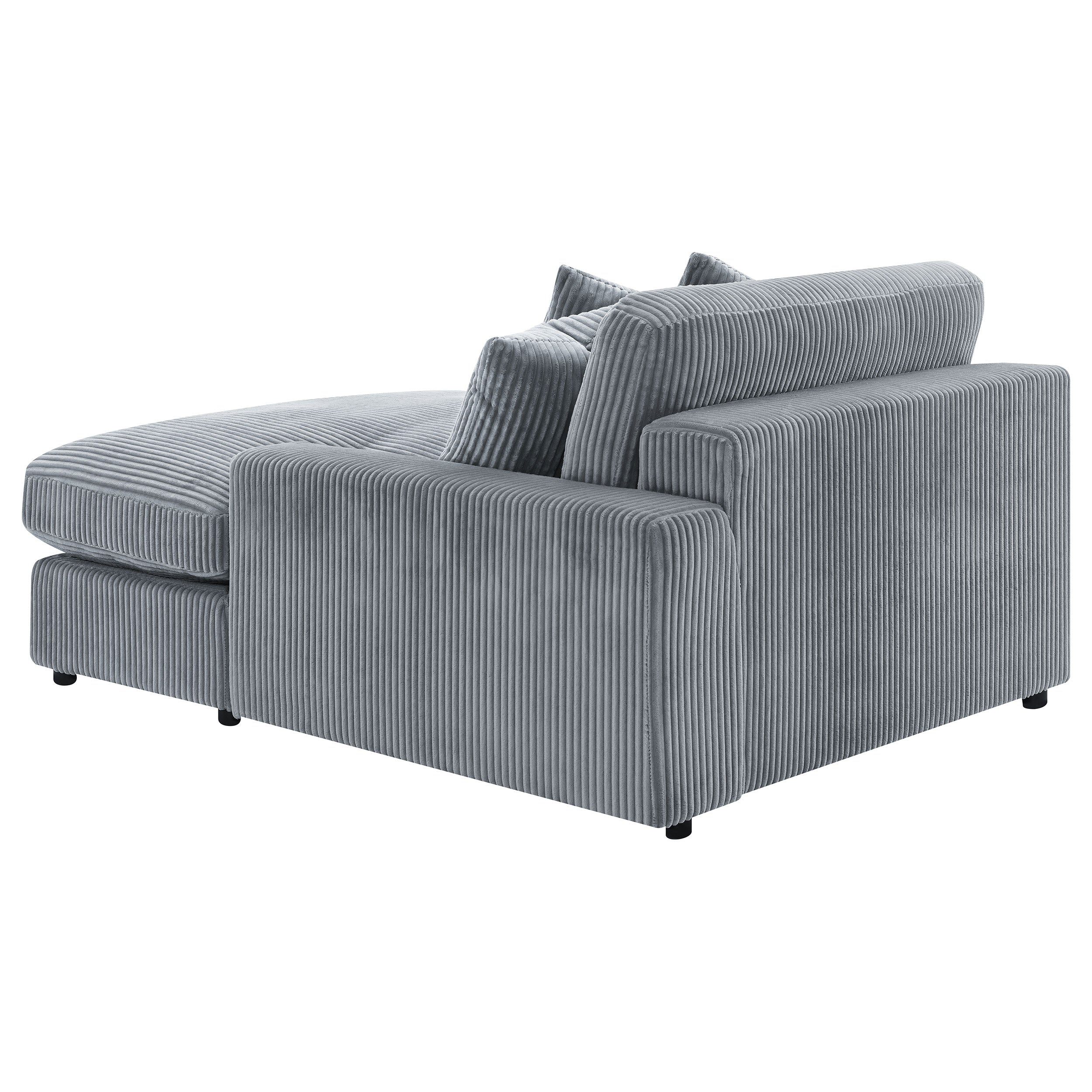 Blaine Upholstered Reversible Chaise Sectional Sofa - Fog (509900)