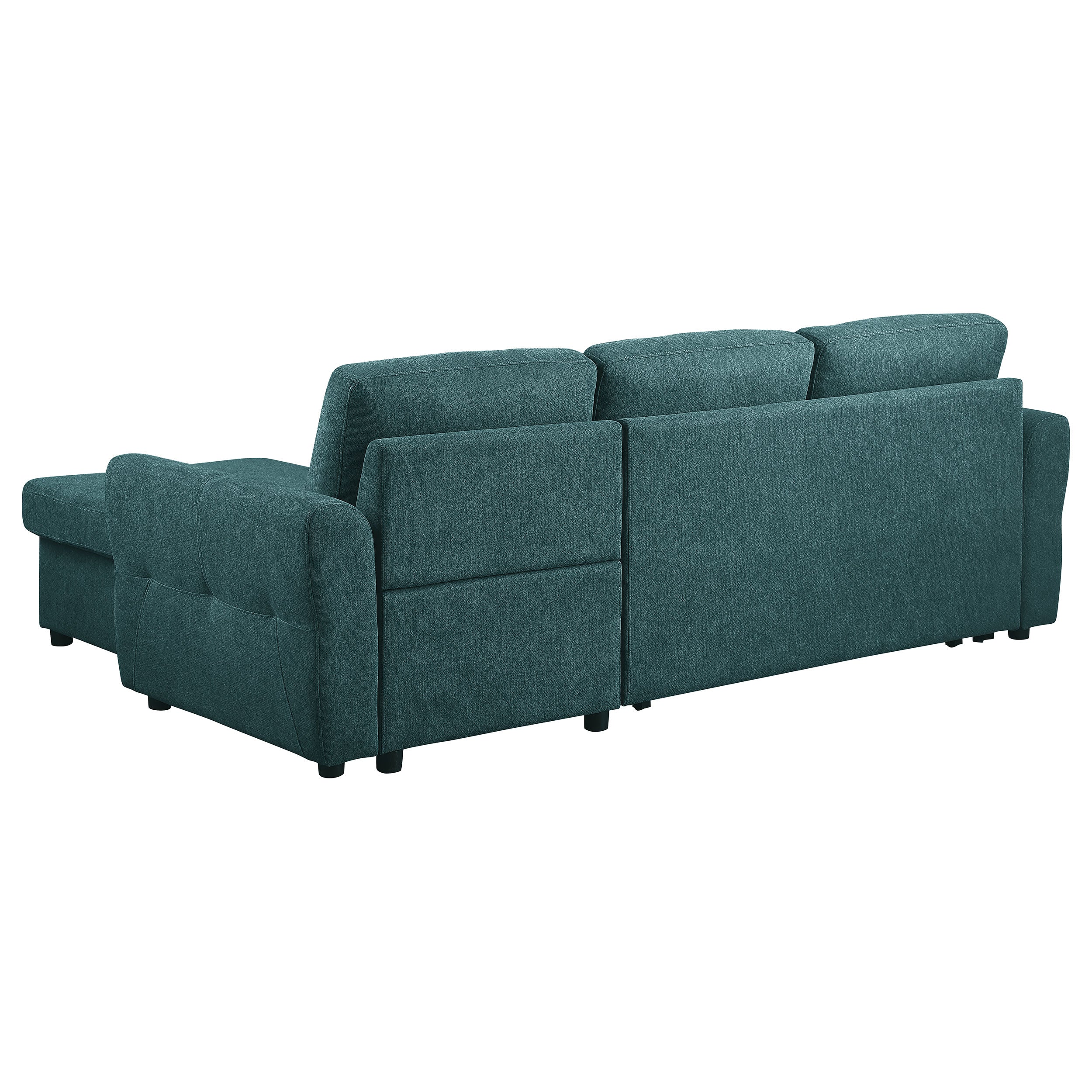Samantha Sleeper Sectional Sofa - Teal Blue