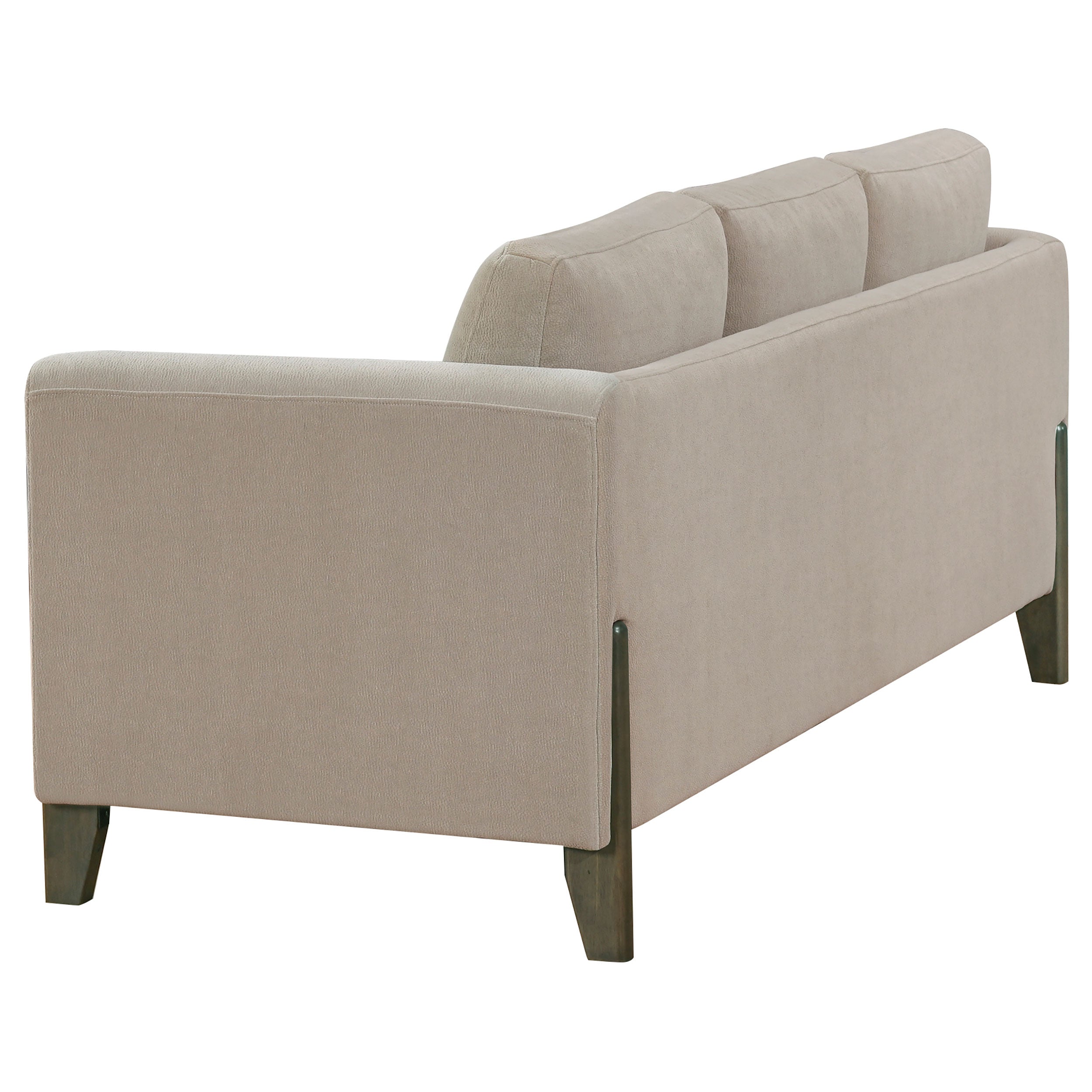 Islington 3-piece Upholstered Panel Arm Sofa Set In Taupe