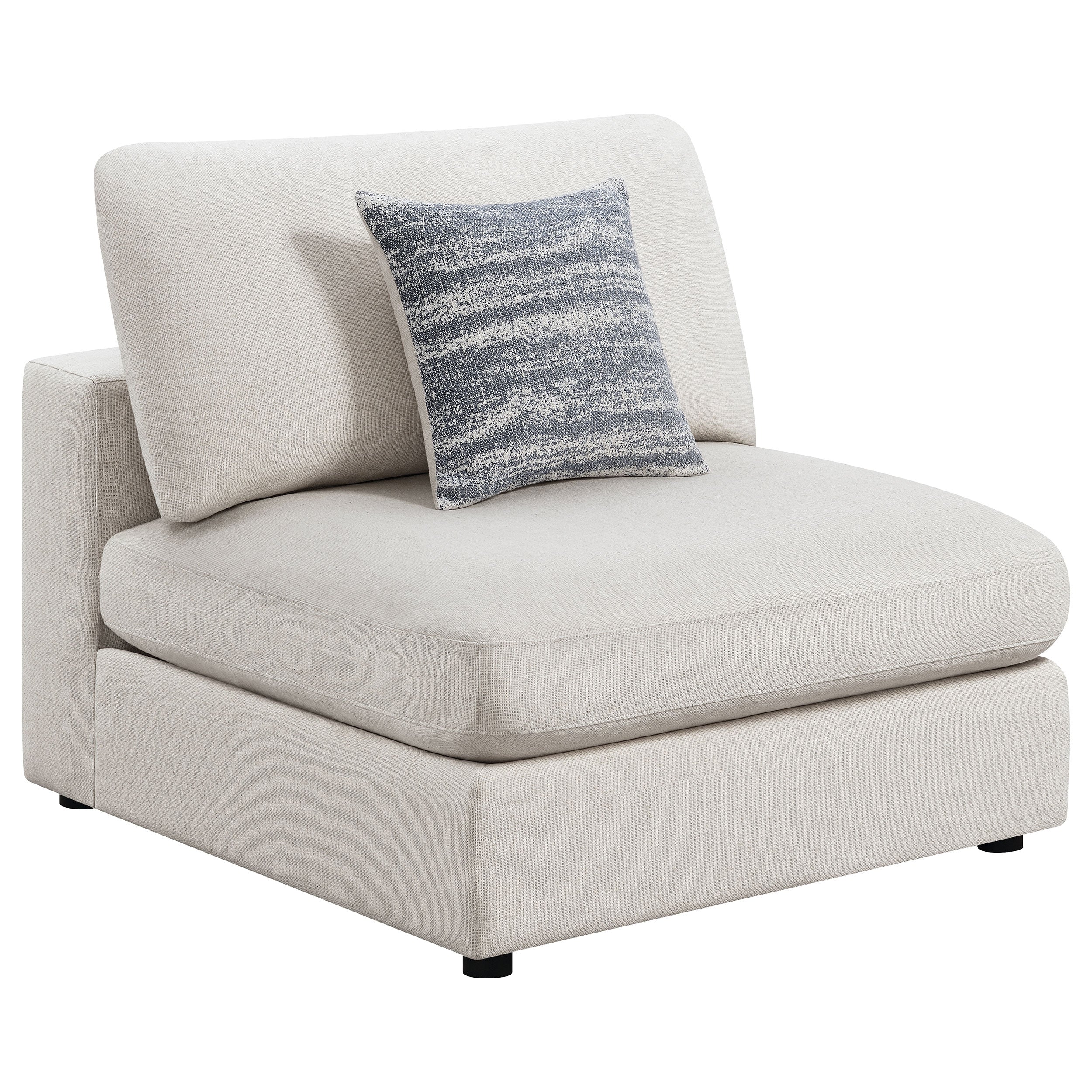 Serene Upholstered Modular Sectional Sofa - Beige (551321-SETA)