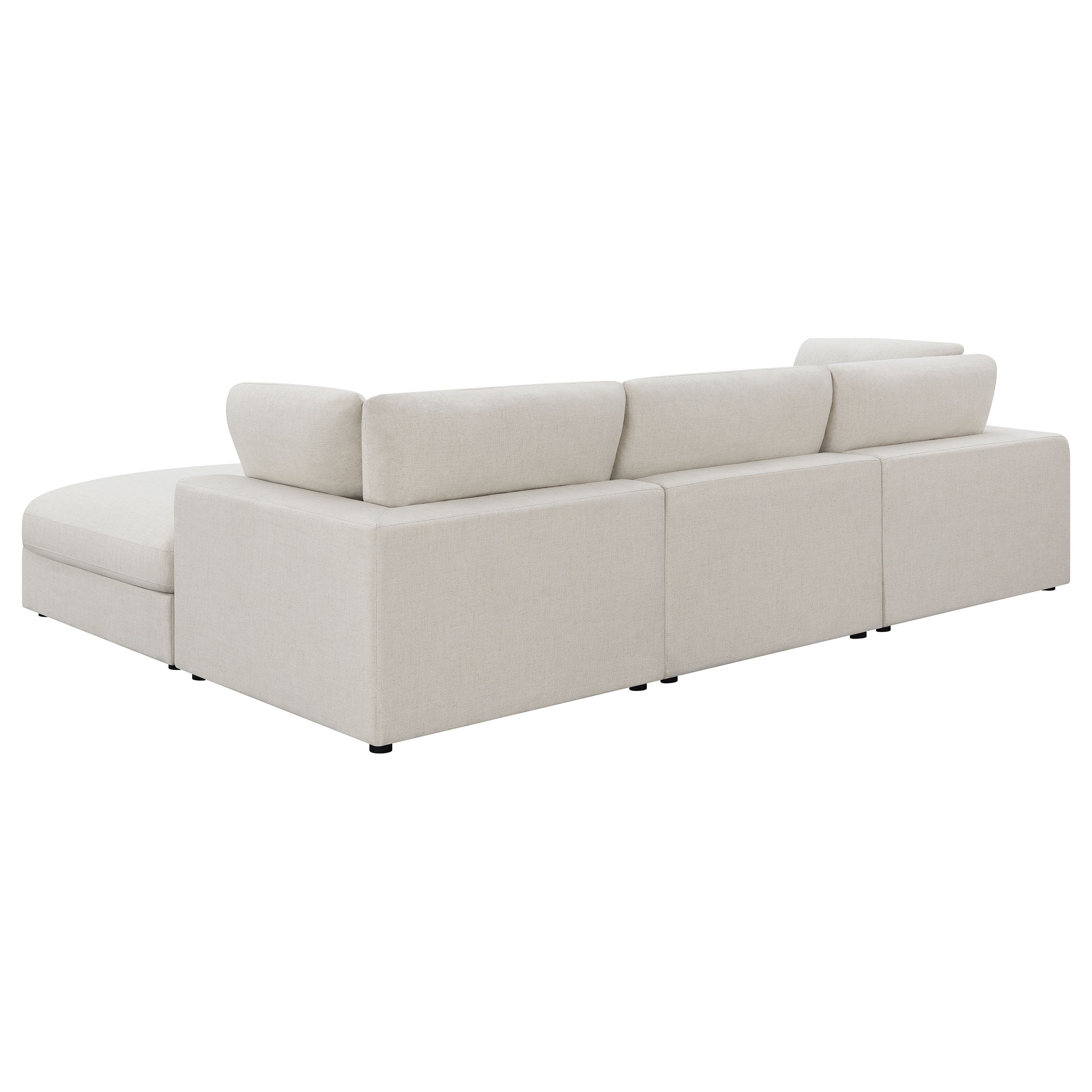 Serene Upholstered Modular Sectional Sofa - Beige (551321-SETB)